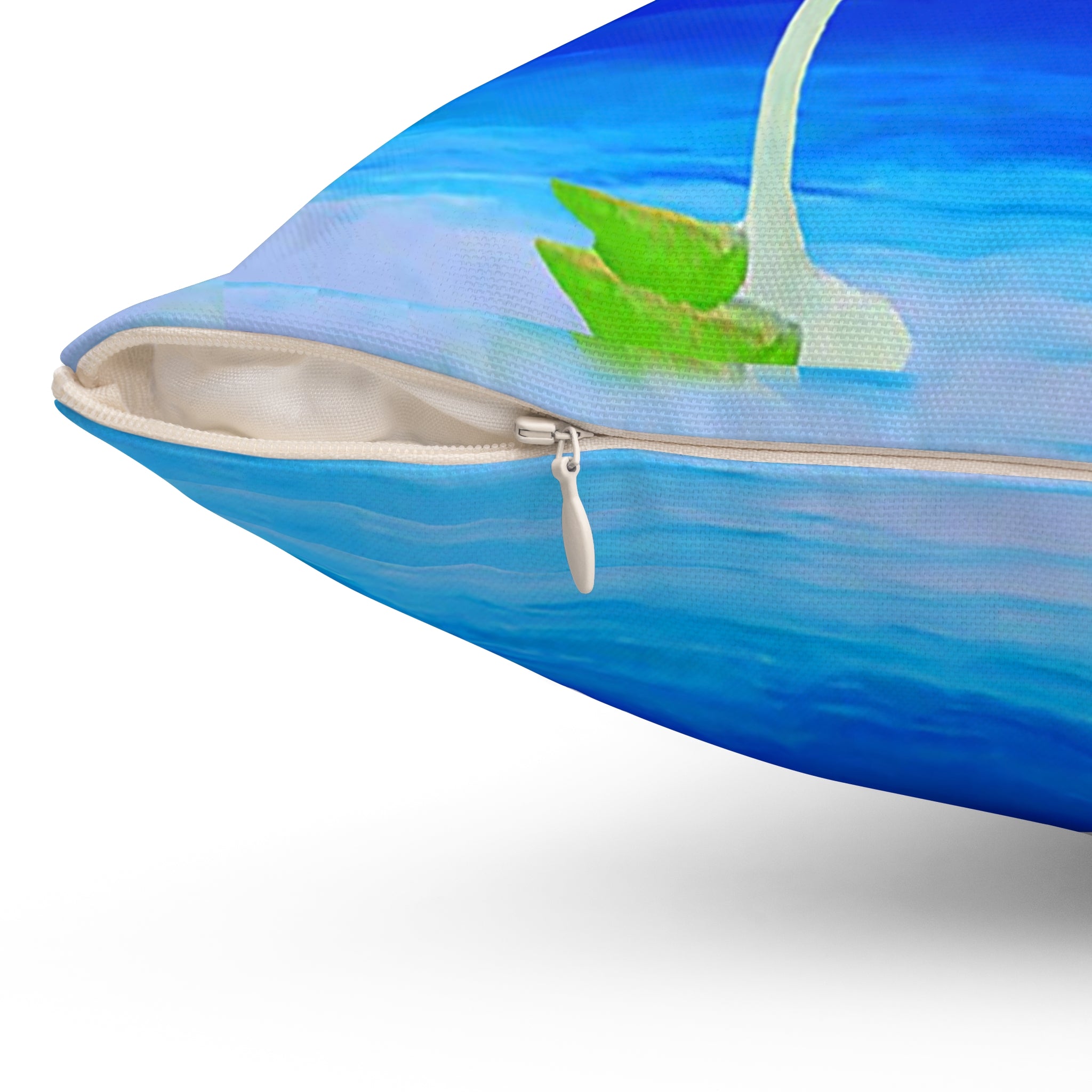 Pretty Parrot Margarita It's 5 O'clock tropical bar Spun Polyester Square Pillow