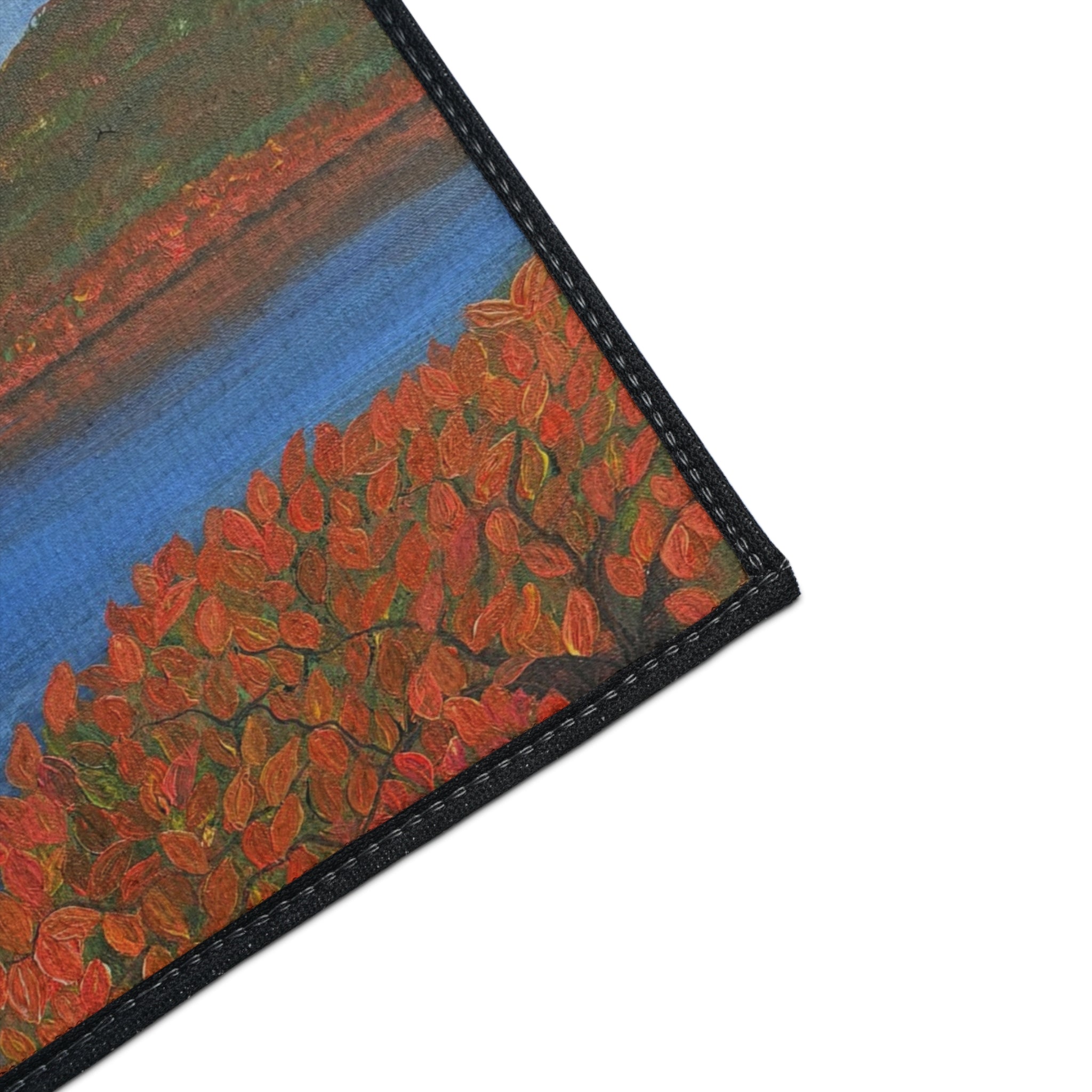 Autumn Lakeside Floor Mat — Heavy Duty Non-Slip Entrance Rug