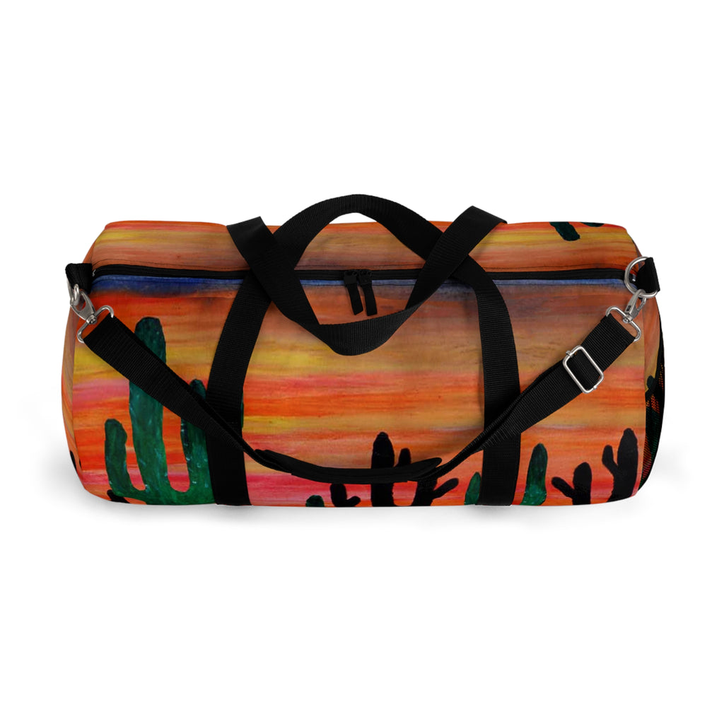Cactus Sunset Duffel Bag — Southwestern Travel & Gym Bag
