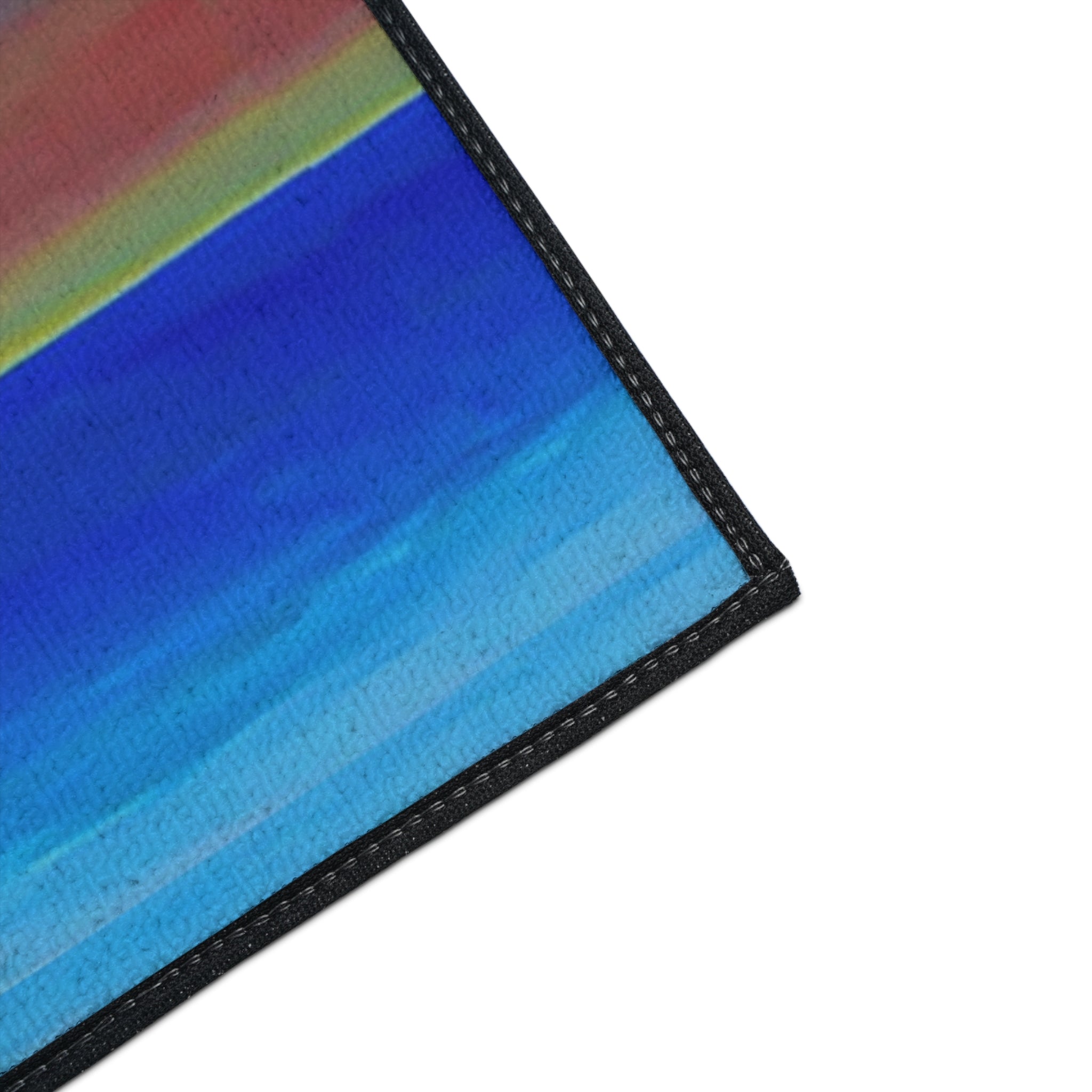 It's 5 O'Clock Parrot Margarita Beach Cocktail Floor Mat - Tropical Parrot Drink Doormat