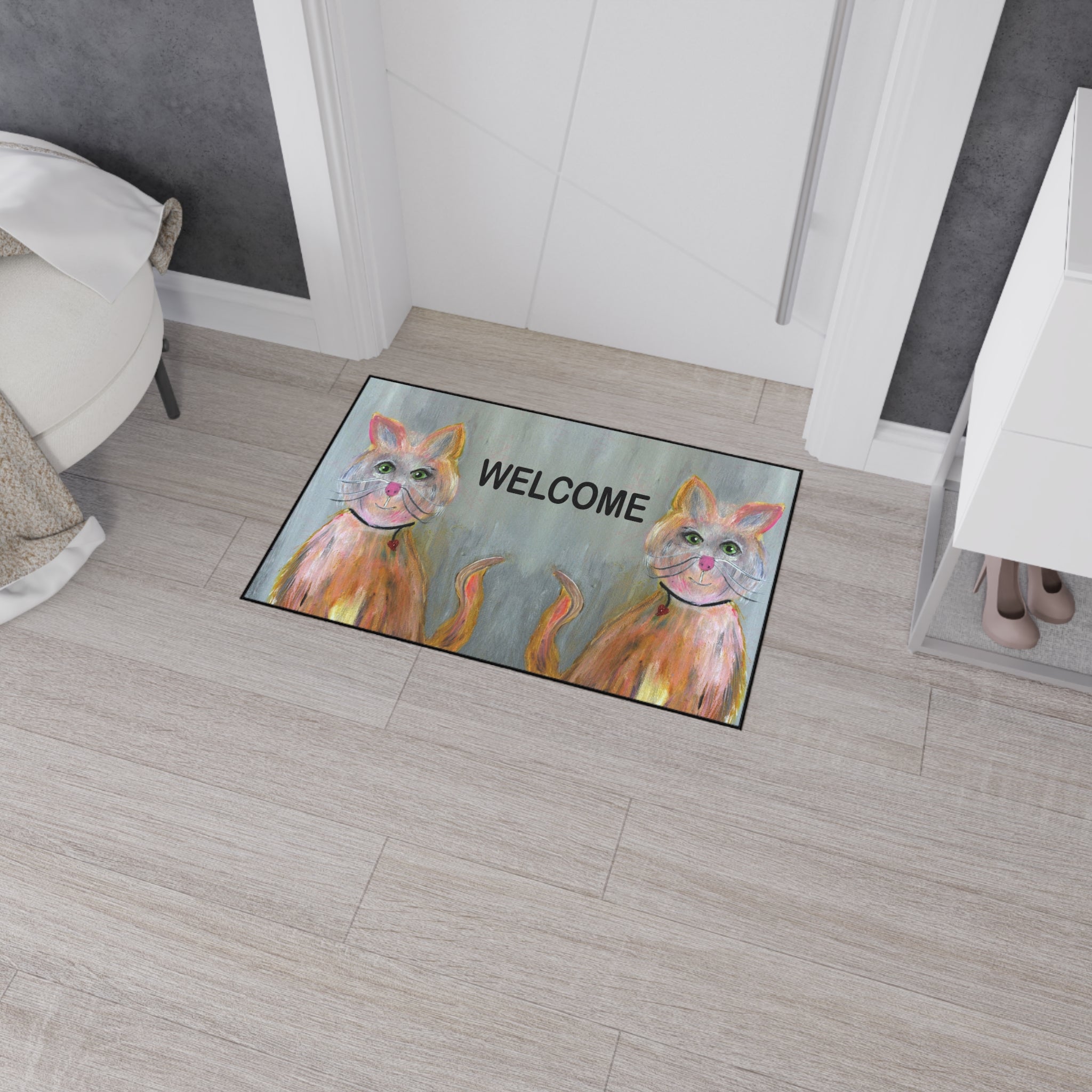 Welcome Cat Heavy Duty Floor Mat