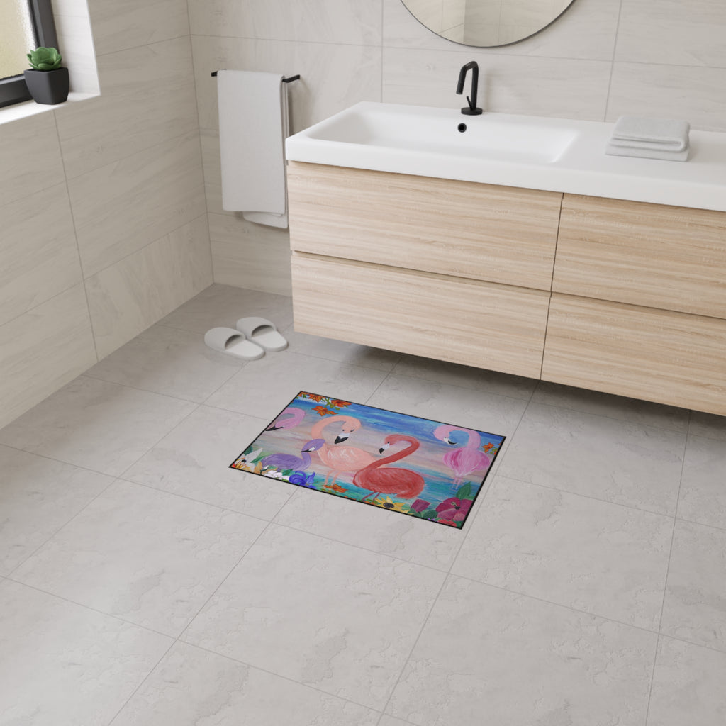 Flamingo Garden Heavy Duty Floor Mat