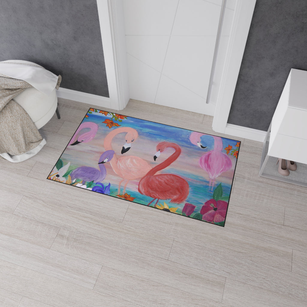Flamingo Garden Heavy Duty Floor Mat