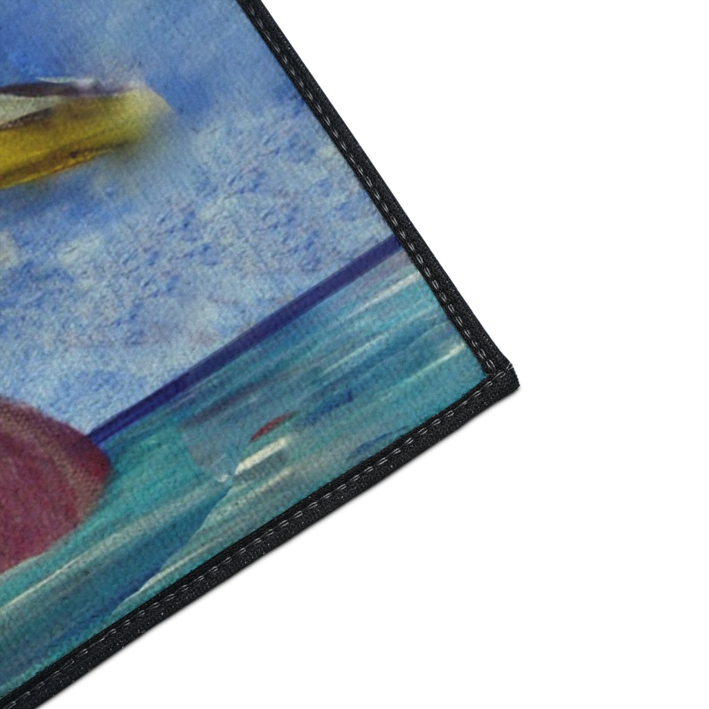 Pelican Art Floor Mat — Heavy-Duty Coastal Welcome Rug
