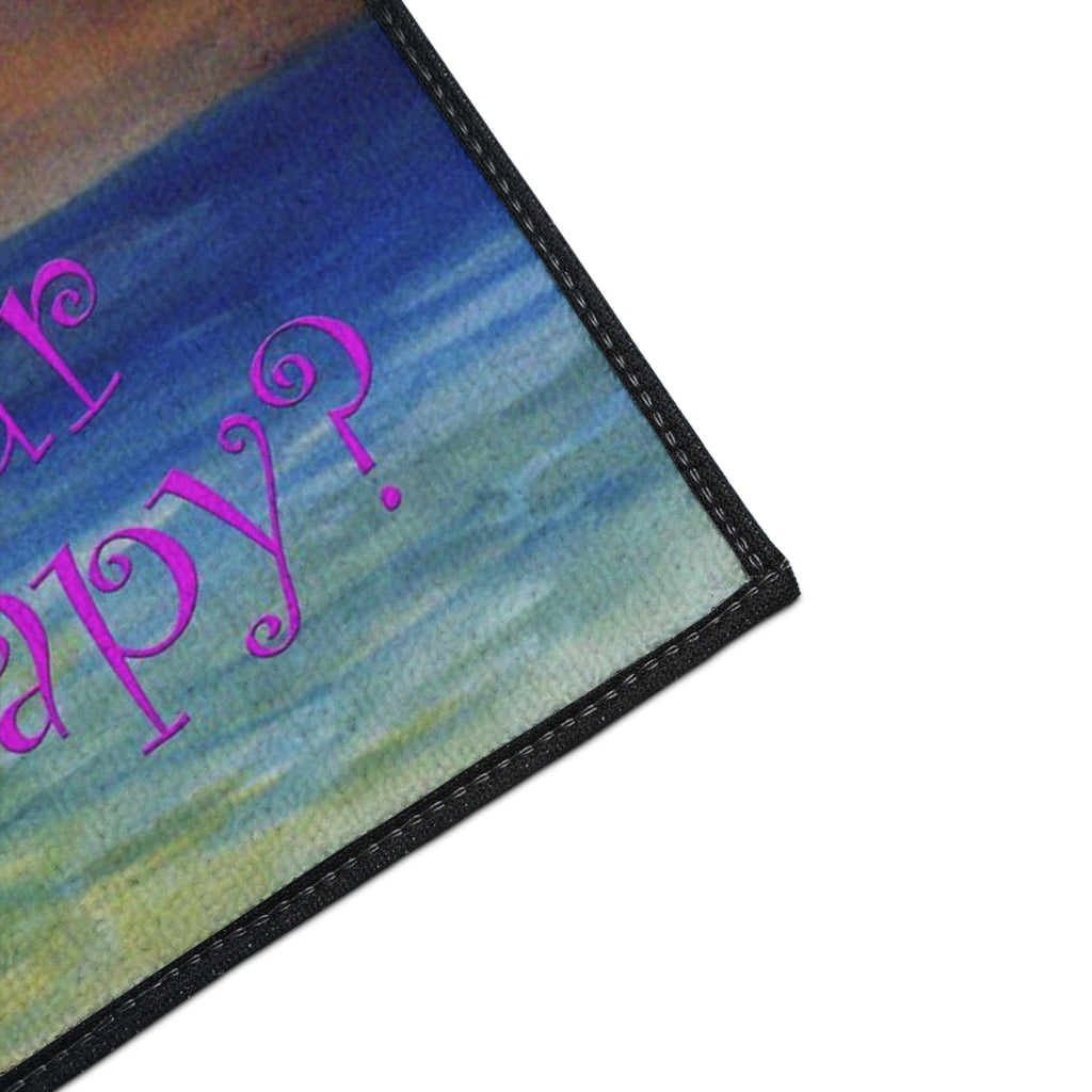 What's Your Therapy? Margarita Mermaid Floor Mat — Heavy Duty Beach Bar Welcome Mat
