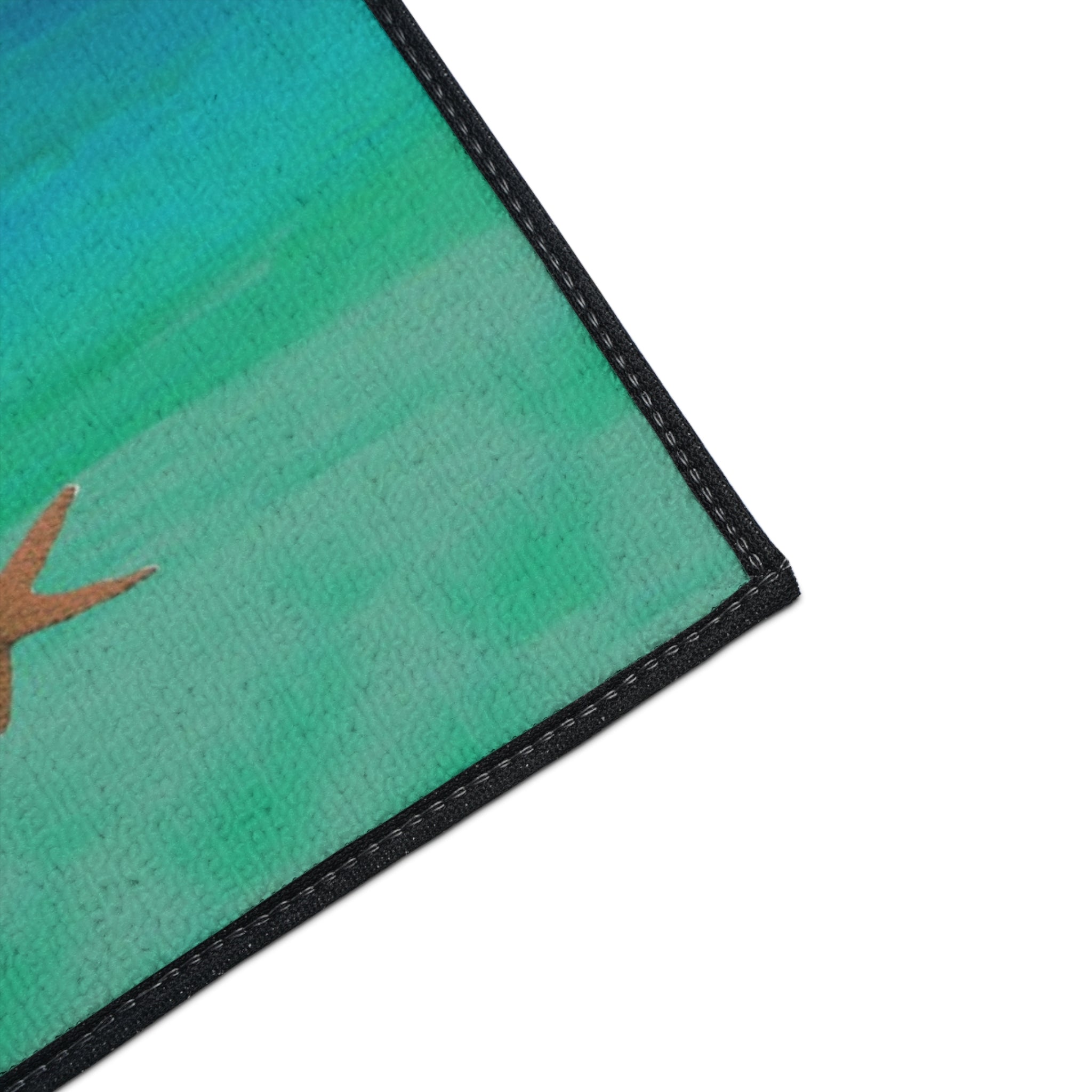 Christmas Beach Floor Mat — 'Merry Christmas' Pelican & Palm Holiday Doormat