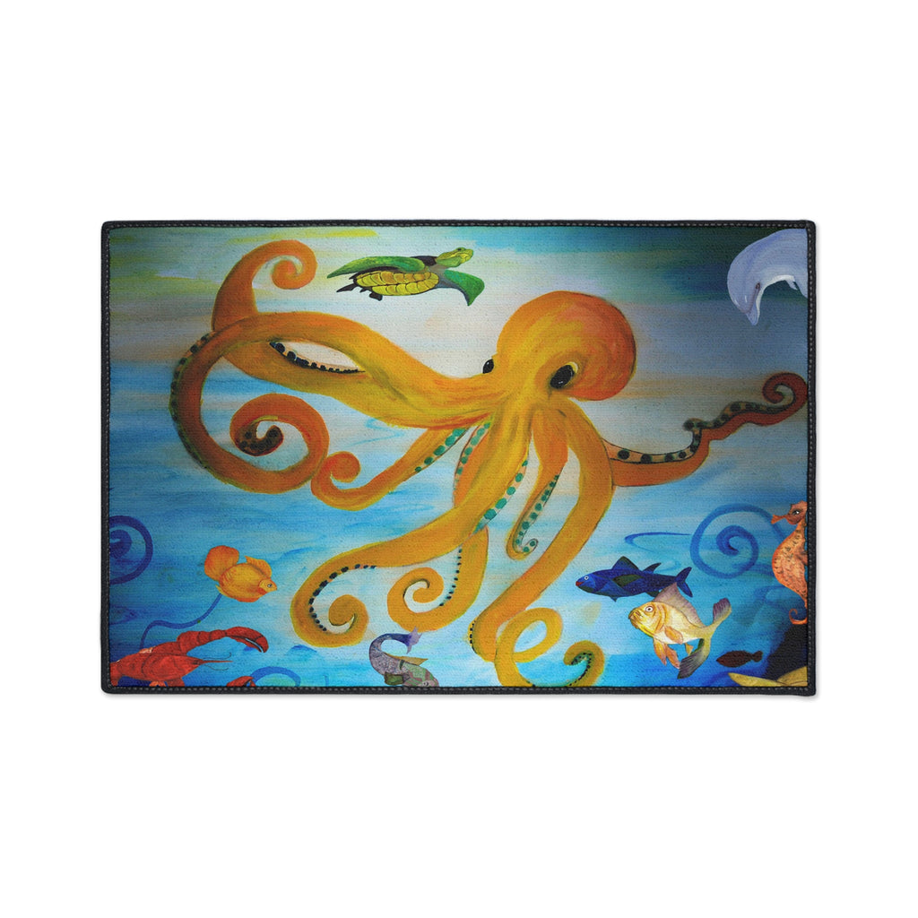 Octopus Ocean Floor Mat — Heavy Duty Waterproof Entry Rug