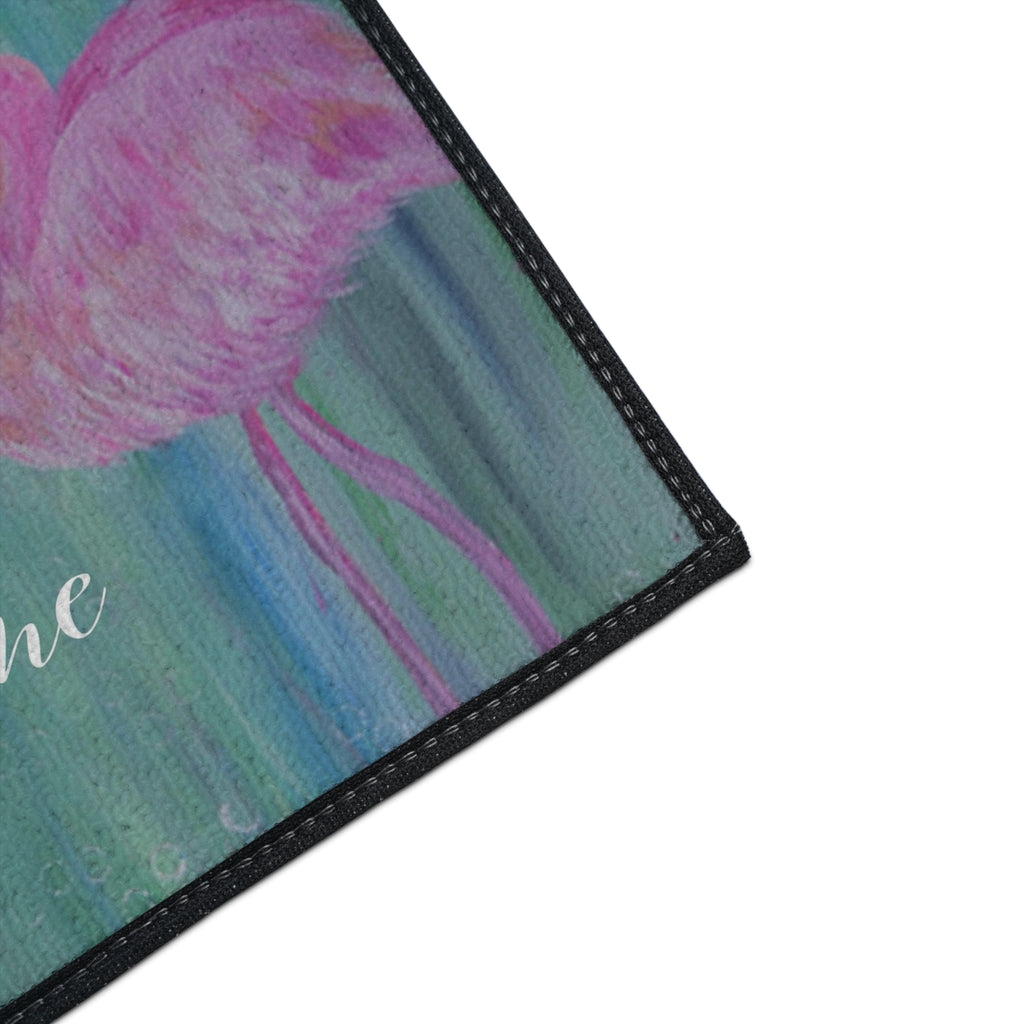 Flamingo Welcome Floor Mat — Heavy Duty Outdoor/Indoor Doormat