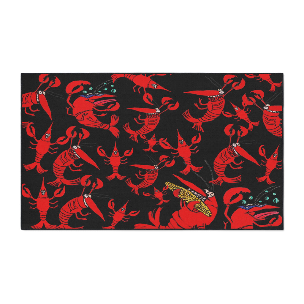 Crawfish Pattern Floor Mat — Heavy-Duty Non-Slip Doormat for Kitchen & Entry