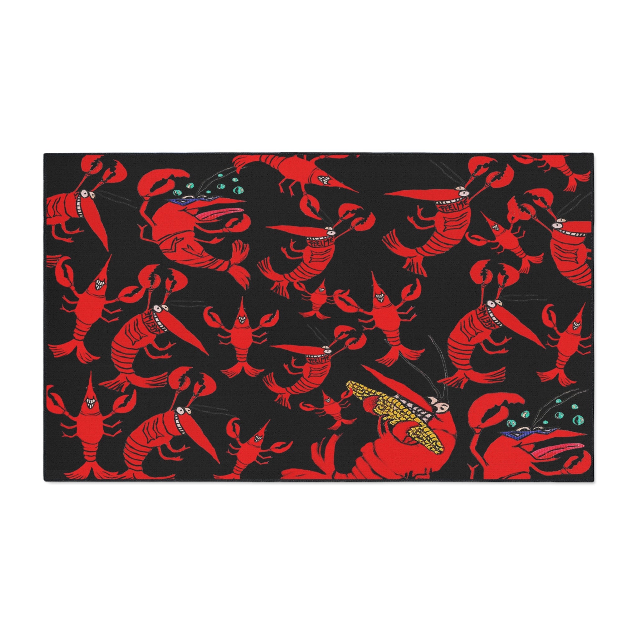 Crawfish Pattern Floor Mat — Heavy-Duty Non-Slip Doormat for Kitchen & Entry