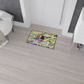 Mardi Gras Heavy Duty Floor Mat — Festive Masks, Music & Beads Entrance Rug