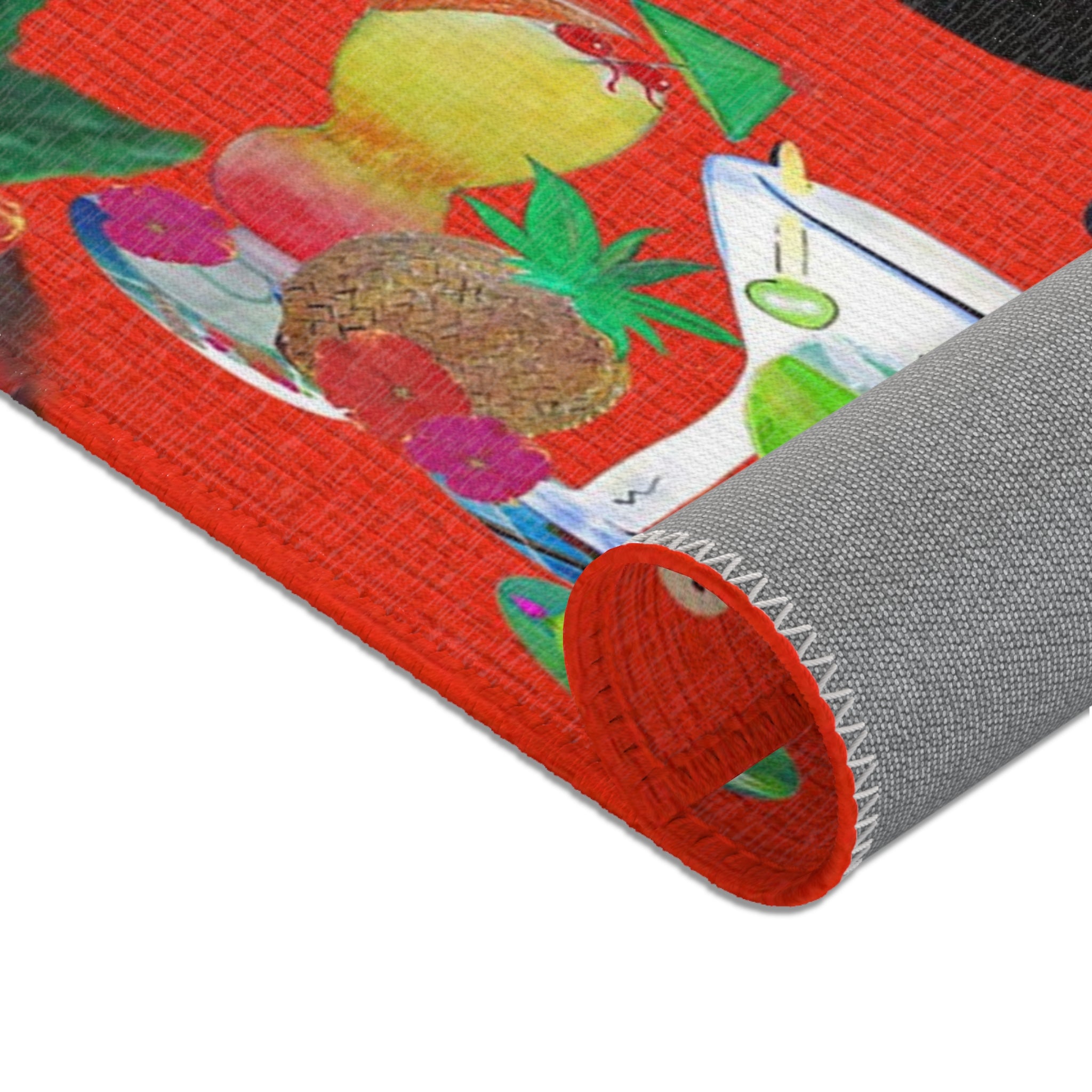It's 5 O'Clock Somewhere Parrot Area Rug