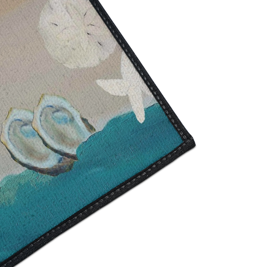 Coastal Seahorse Heavy-Duty Floor Mat