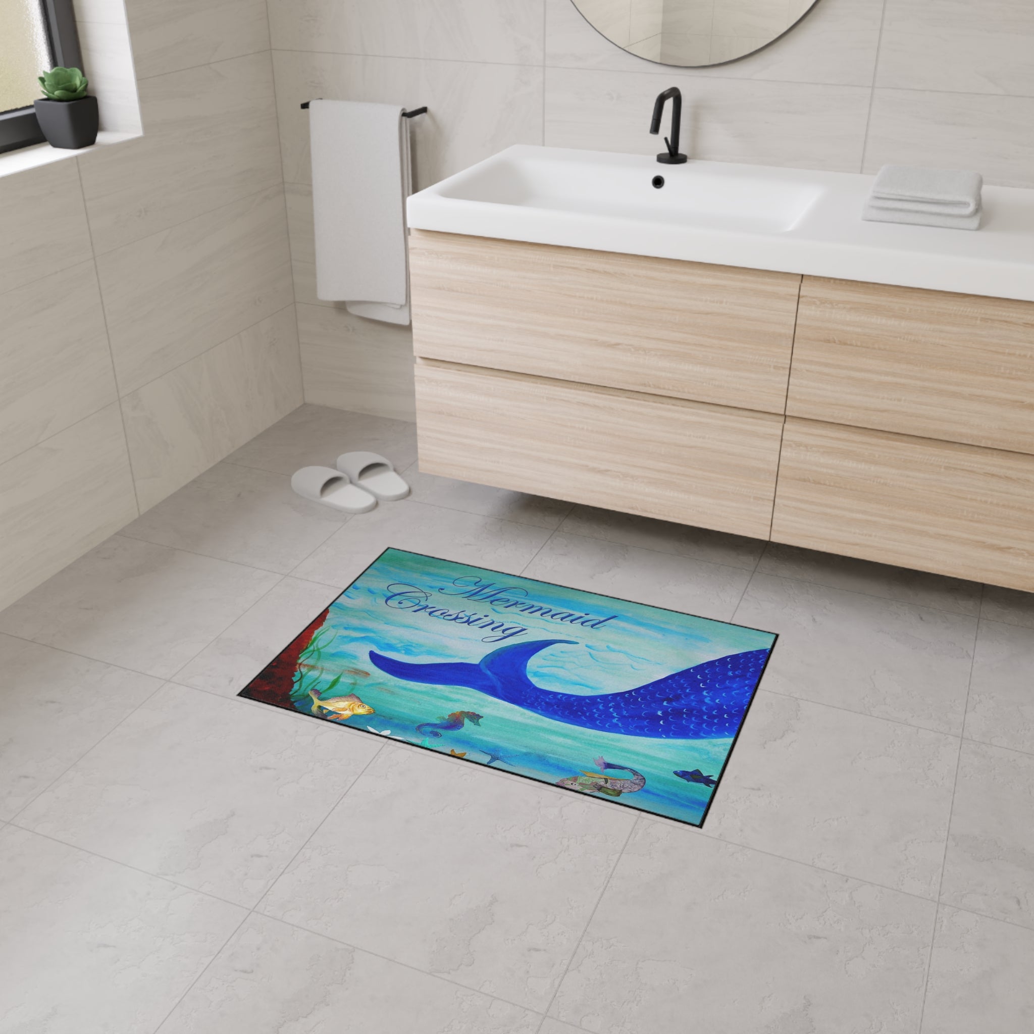 Mermaid Crossing Heavy Duty Floor Mat