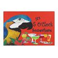 It's 5 O'Clock Somewhere Parrot Area Rug