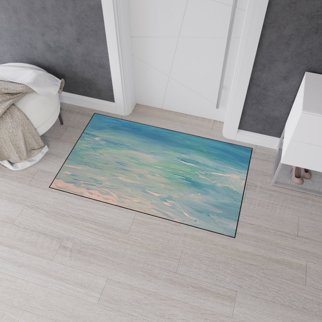 Clearwater Beach Ocean Breeze Heavy-Duty Floor Mat Rug