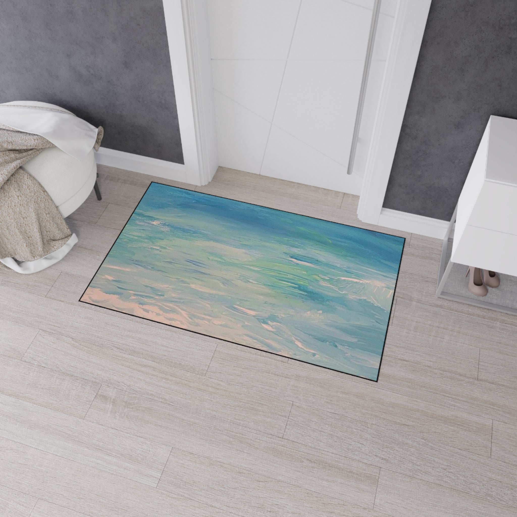 Clearwater Beach Ocean Breeze Heavy-Duty Floor Mat Rug