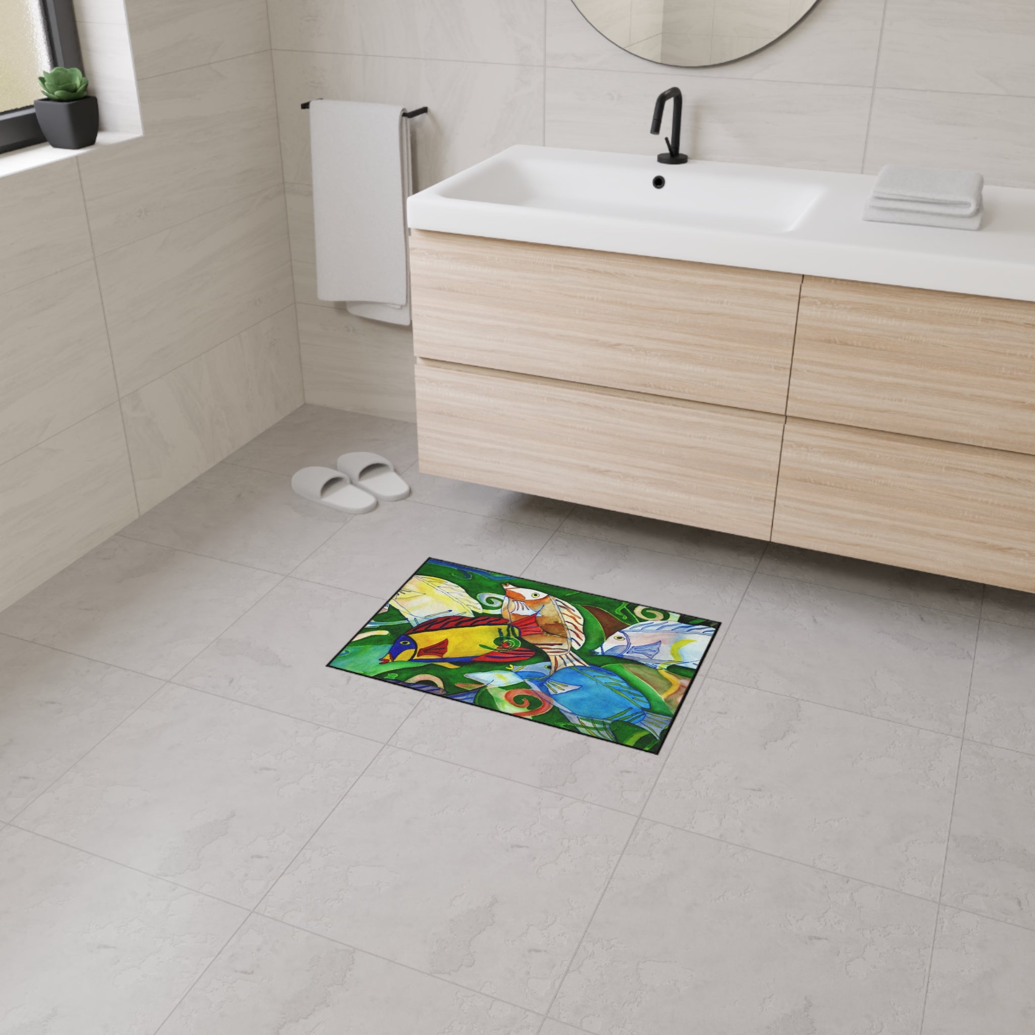 Tropical Fish Heavy-Duty Floor Mat — Colorful Reef Doormat