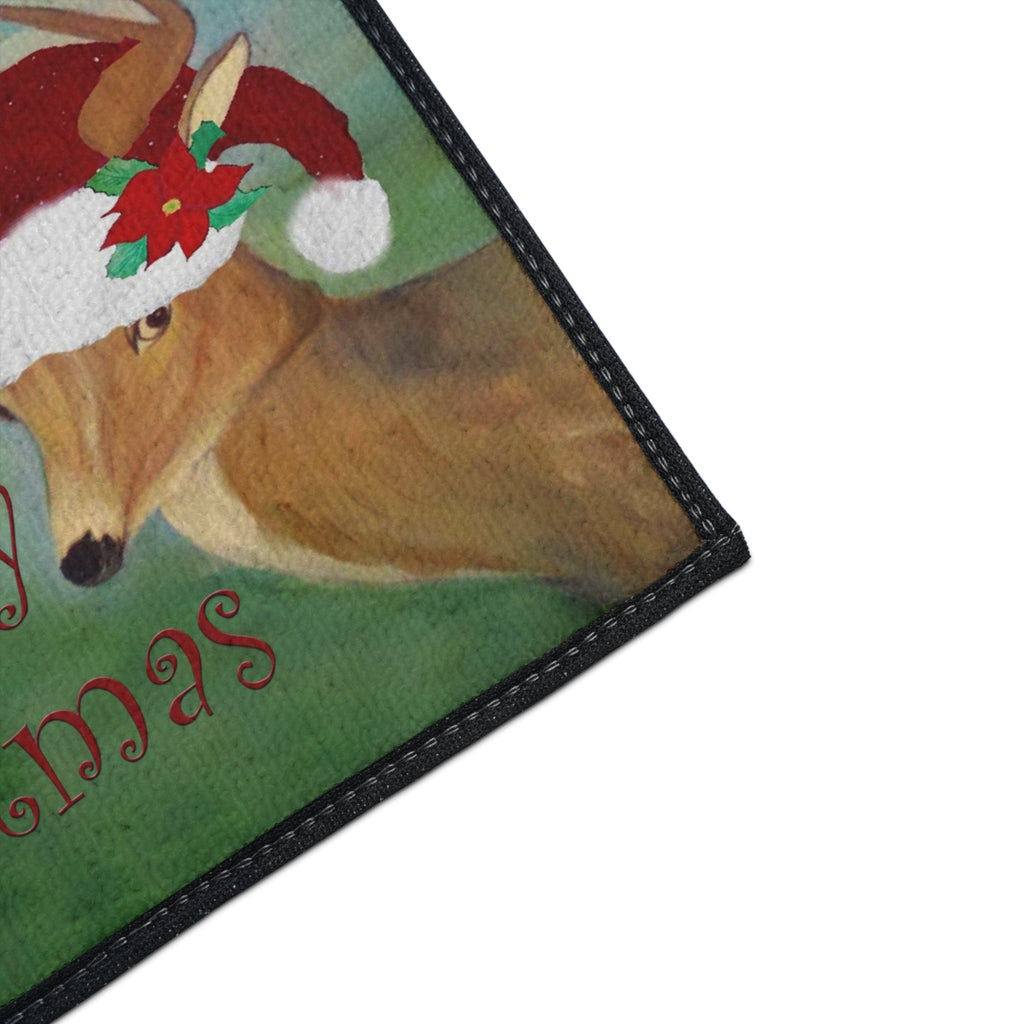 Christmas Deer Floor Mat — Merry Christmas Holiday Doormat