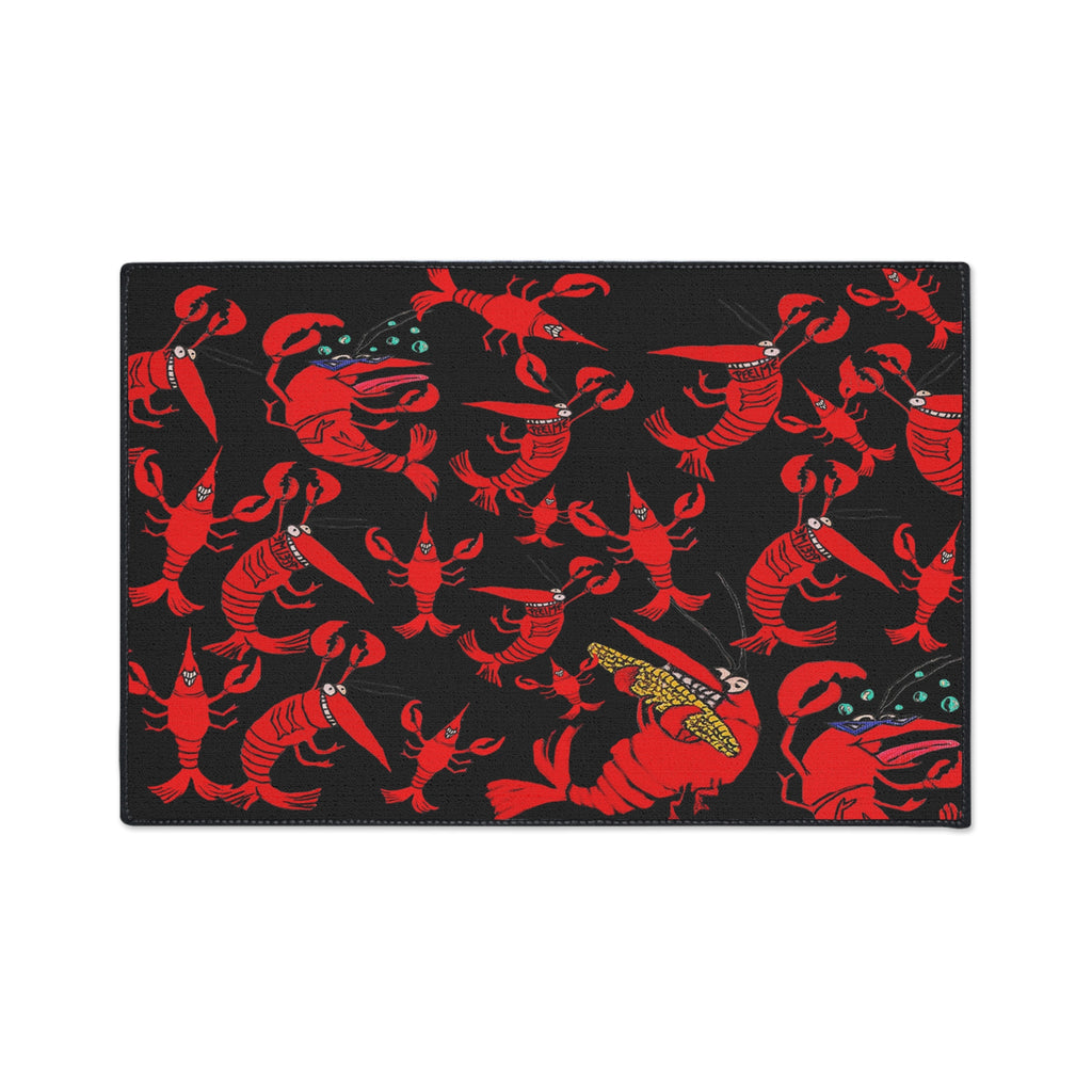 Crawfish Pattern Floor Mat — Heavy-Duty Non-Slip Doormat for Kitchen & Entry