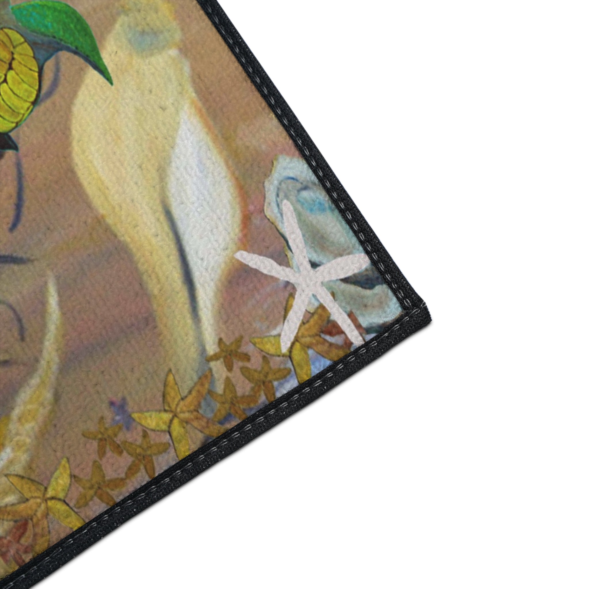 Underwater Garden Heavy-Duty Floor Mat — Colorful Seahorse & Sea Life Welcome Mat