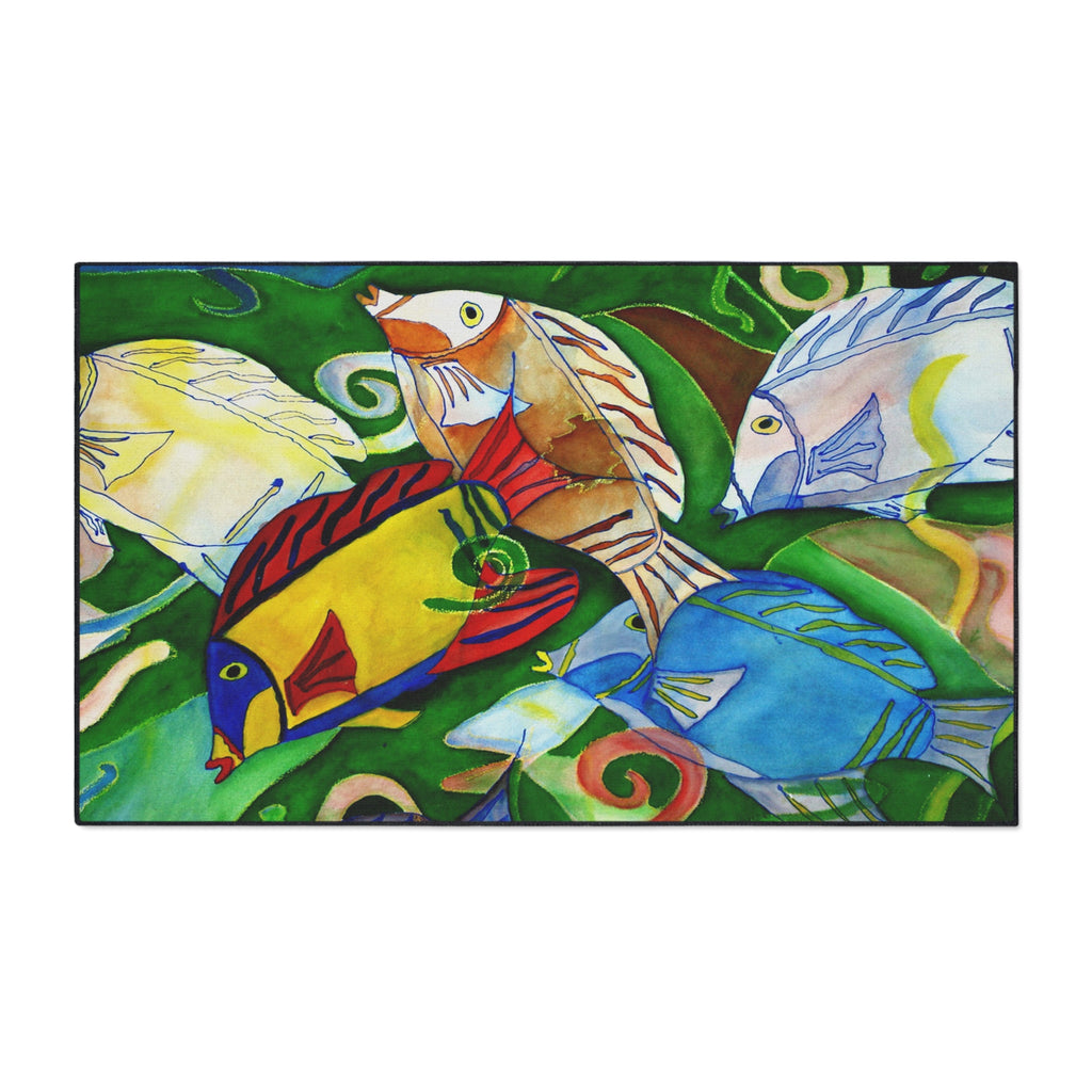 Tropical Fish Heavy-Duty Floor Mat — Colorful Reef Doormat