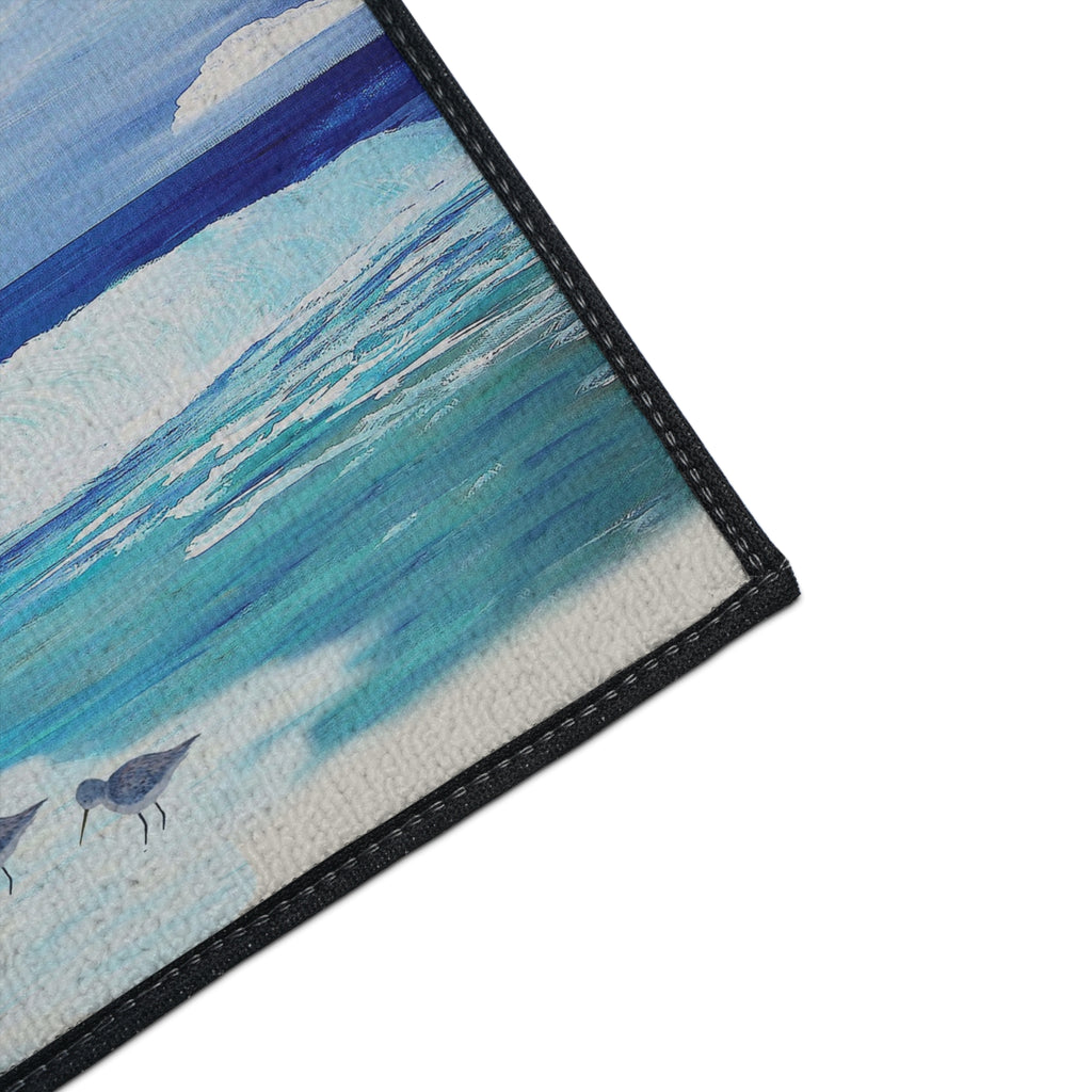 Coastal 'Salty Bear' Heavy-Duty Floor Mat — Beach Bear Welcome Mat