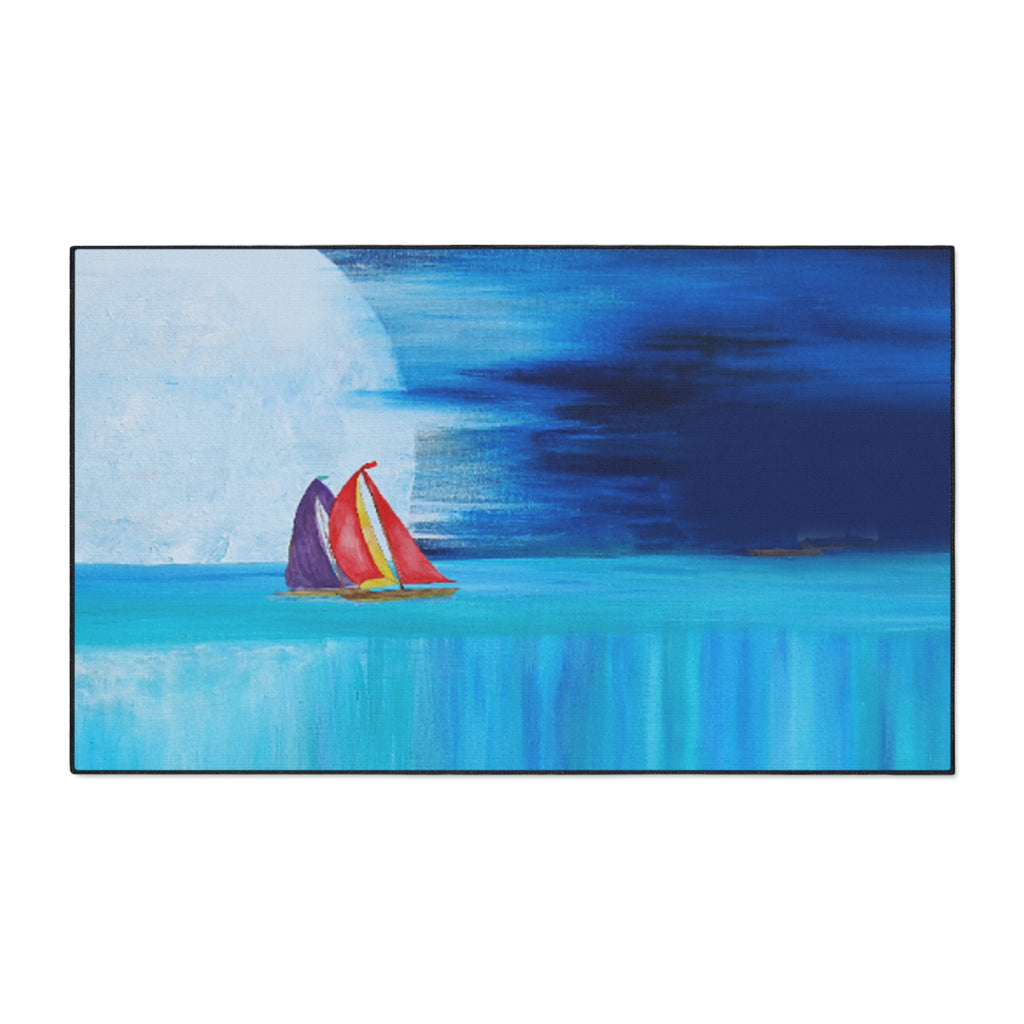 Sailboat Moonlight Heavy-Duty Floor Mat