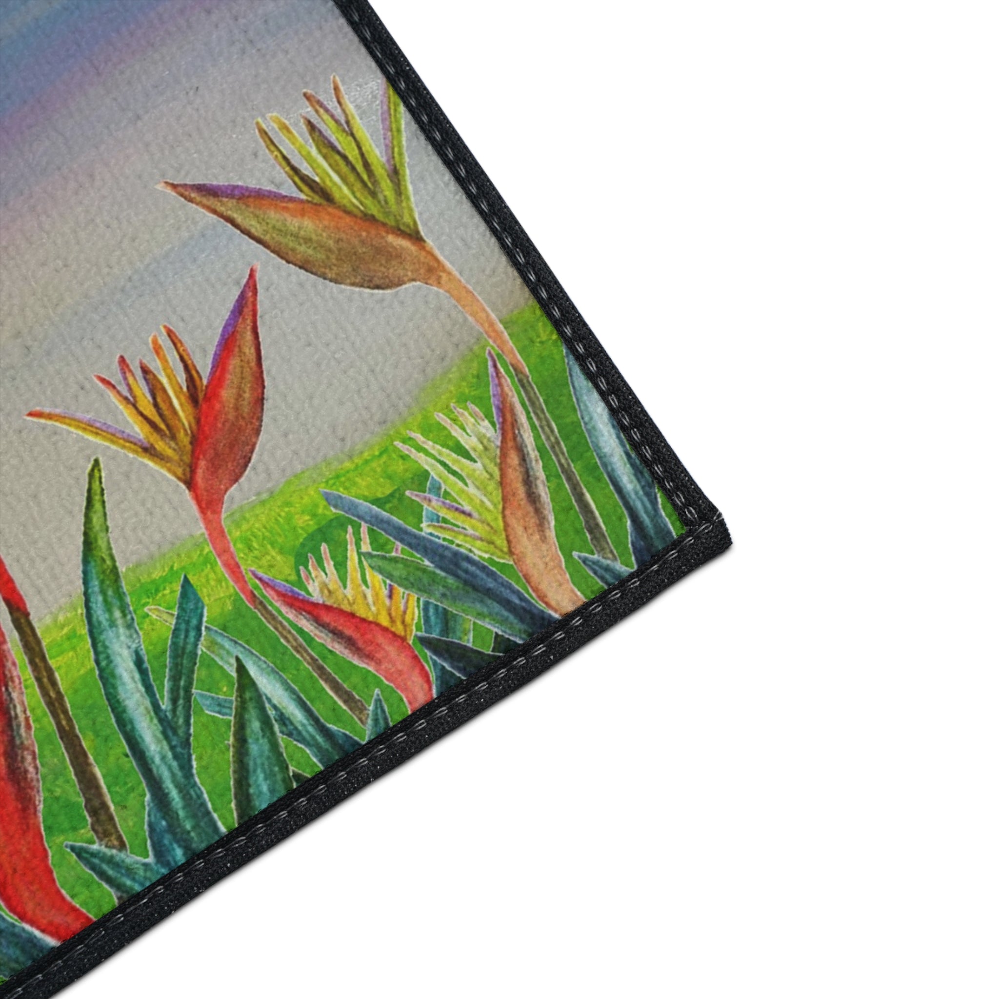 Bird of Paradise Floral Floor Mat - Heavy Duty Entry Rug