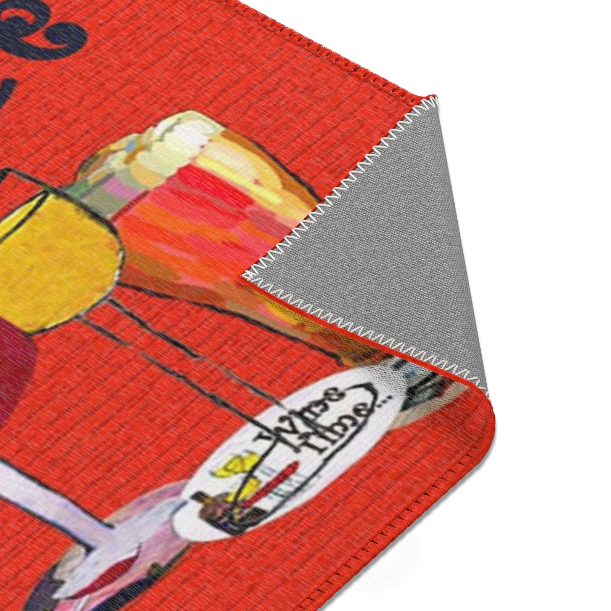 It's 5 O'Clock Somewhere Parrot Area Rug