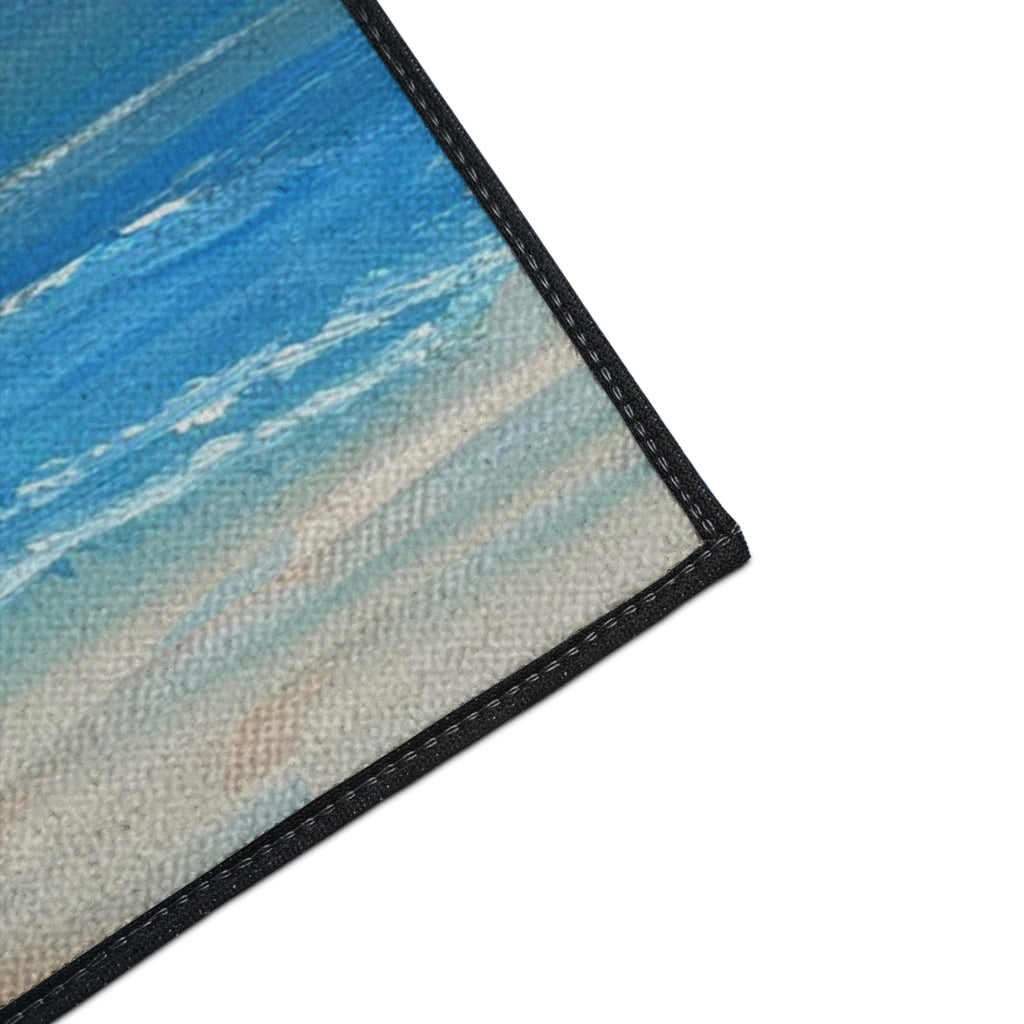 Coastal Calm Heavy-Duty Floor Mat — Ocean Beach Seascape Doormat