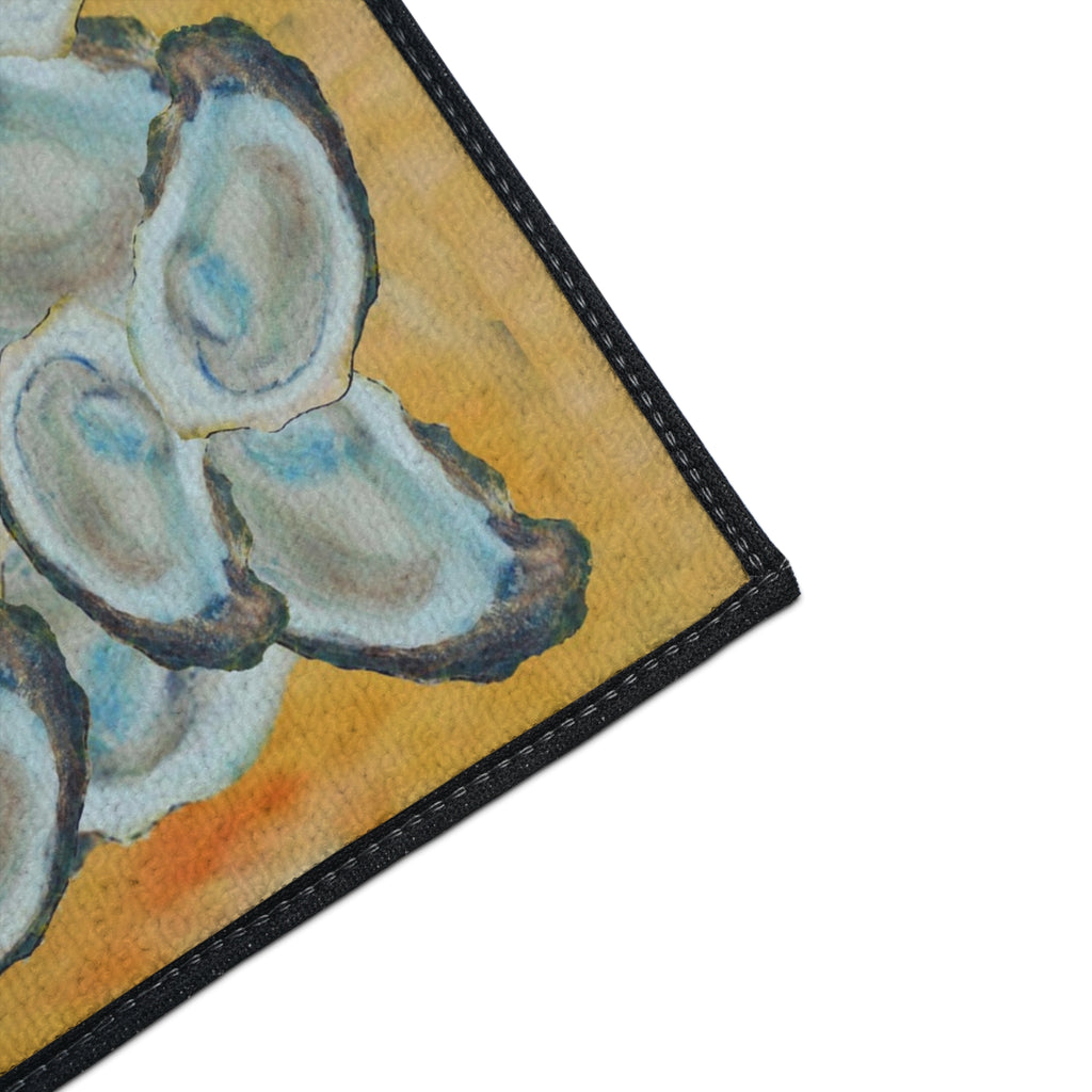 Oyster Shell Heavy-Duty Floor Mat — Coastal Seaside Entry Rug