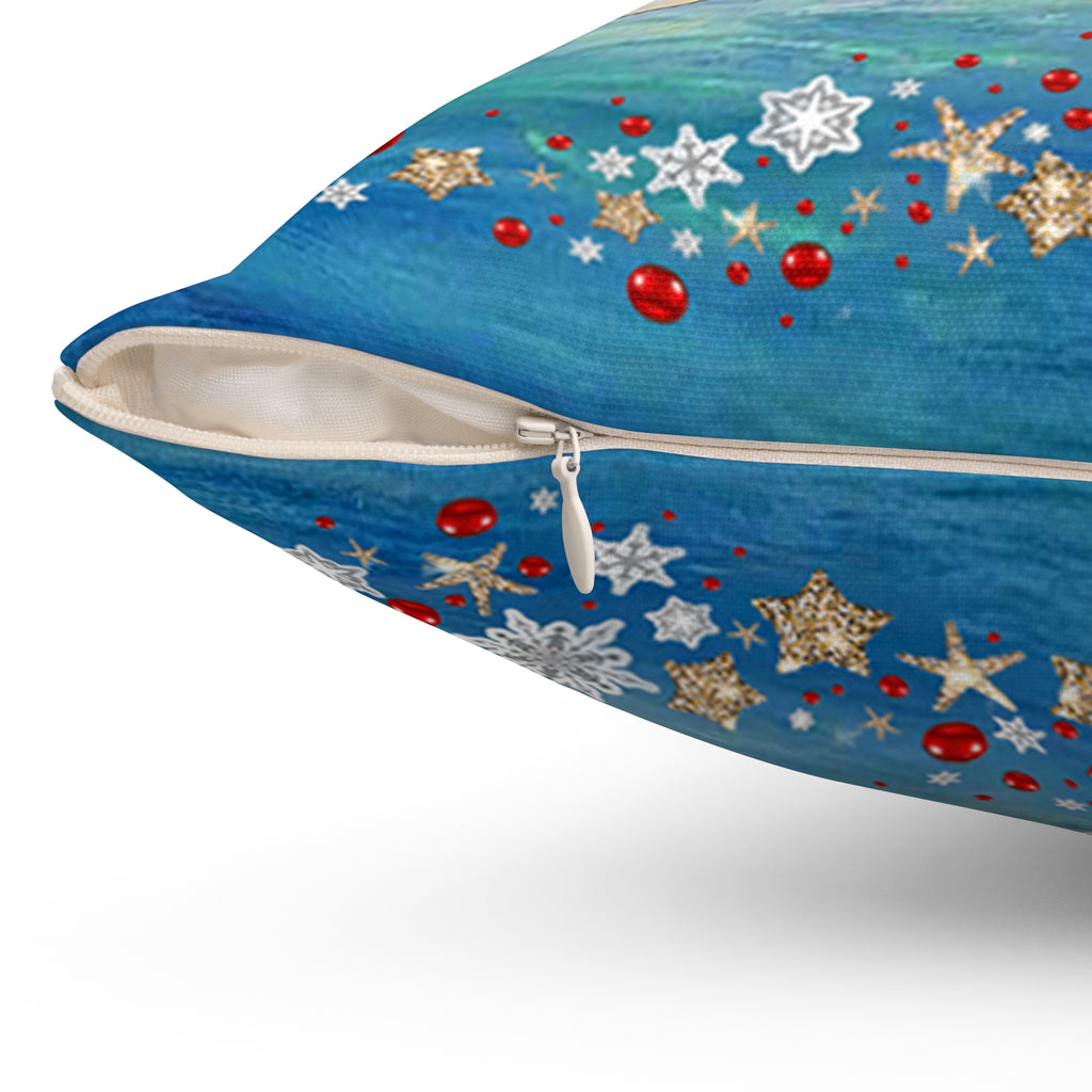 Merry Christmas Oyster Family Holiday Pillow