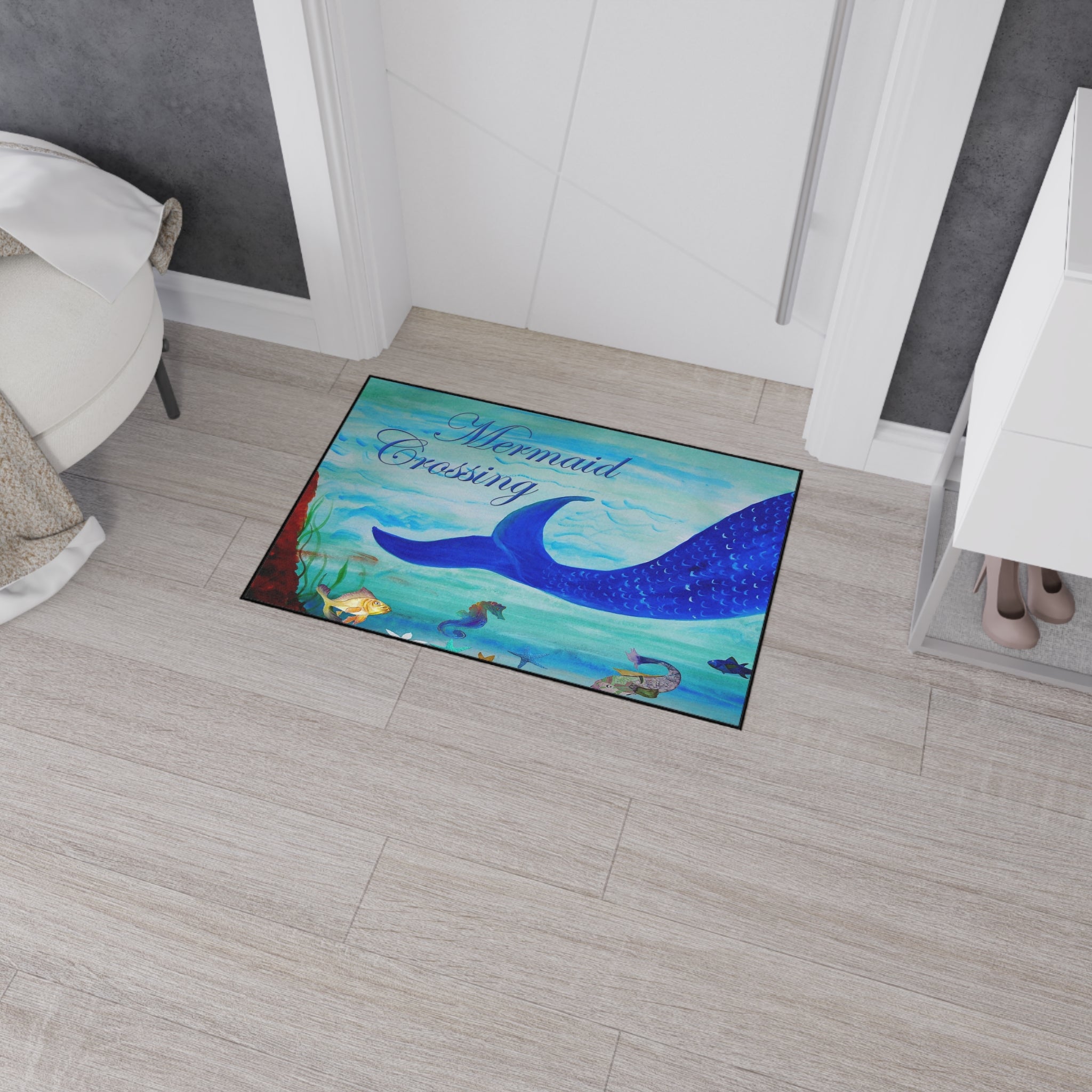 Mermaid Crossing Heavy Duty Floor Mat