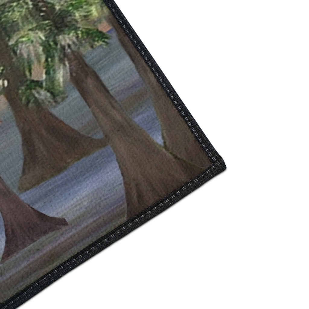 Believe Bigfoot Floor Mat Sashquash Swamp funny rug