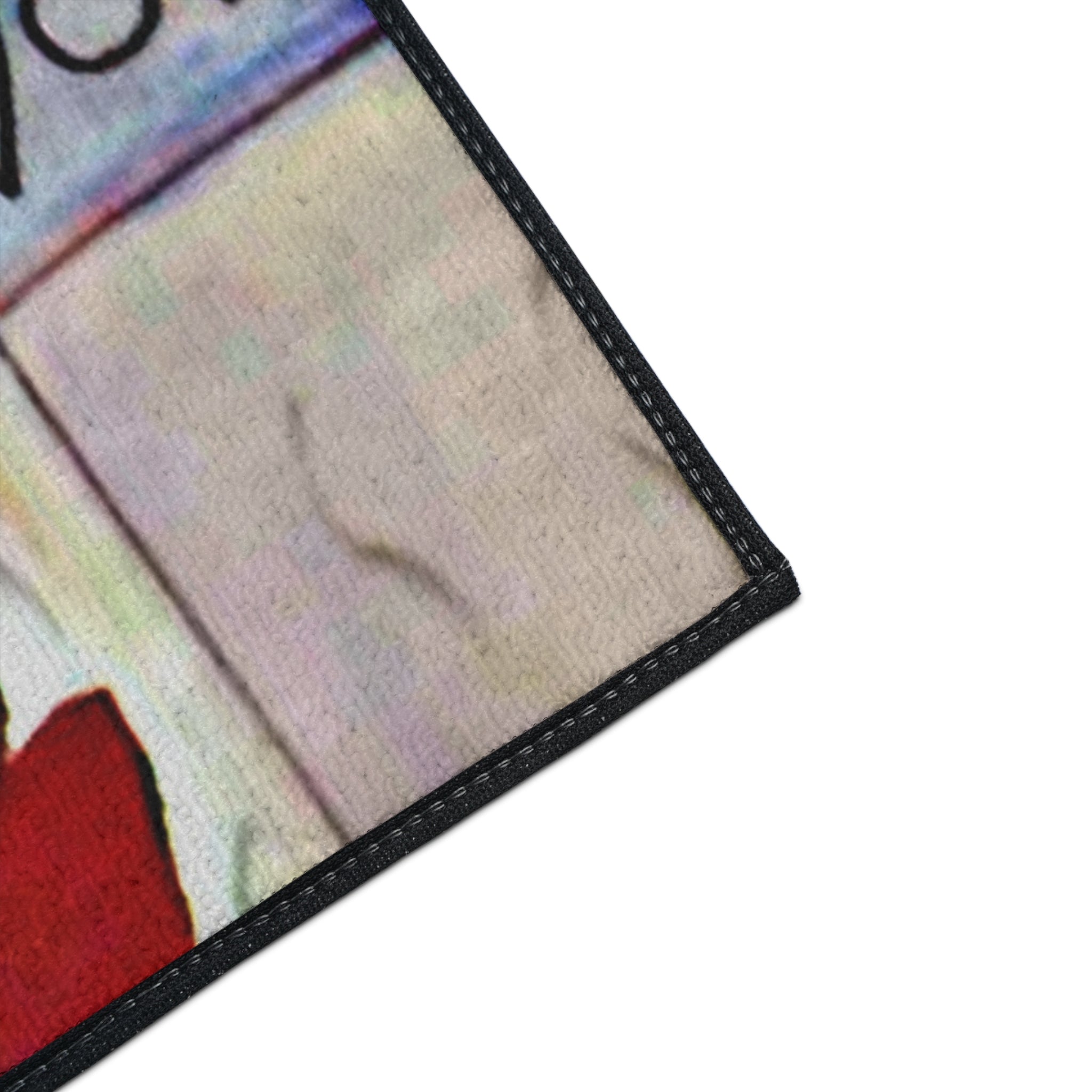 Cocktail Bar Floor Mat — Colorful Martini & Bottles Floor Mat rug