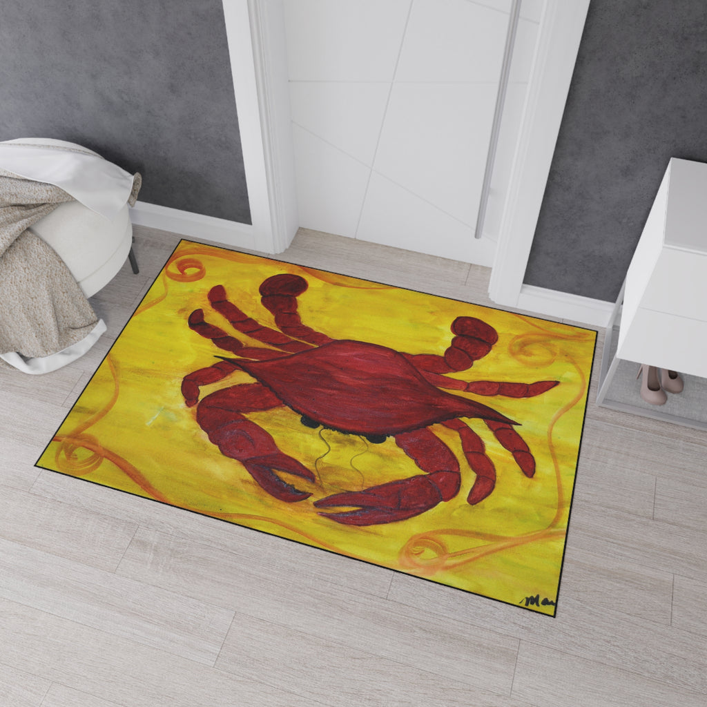 Red Crab Heavy-Duty Floor Mat — Coastal Nautical Doormat