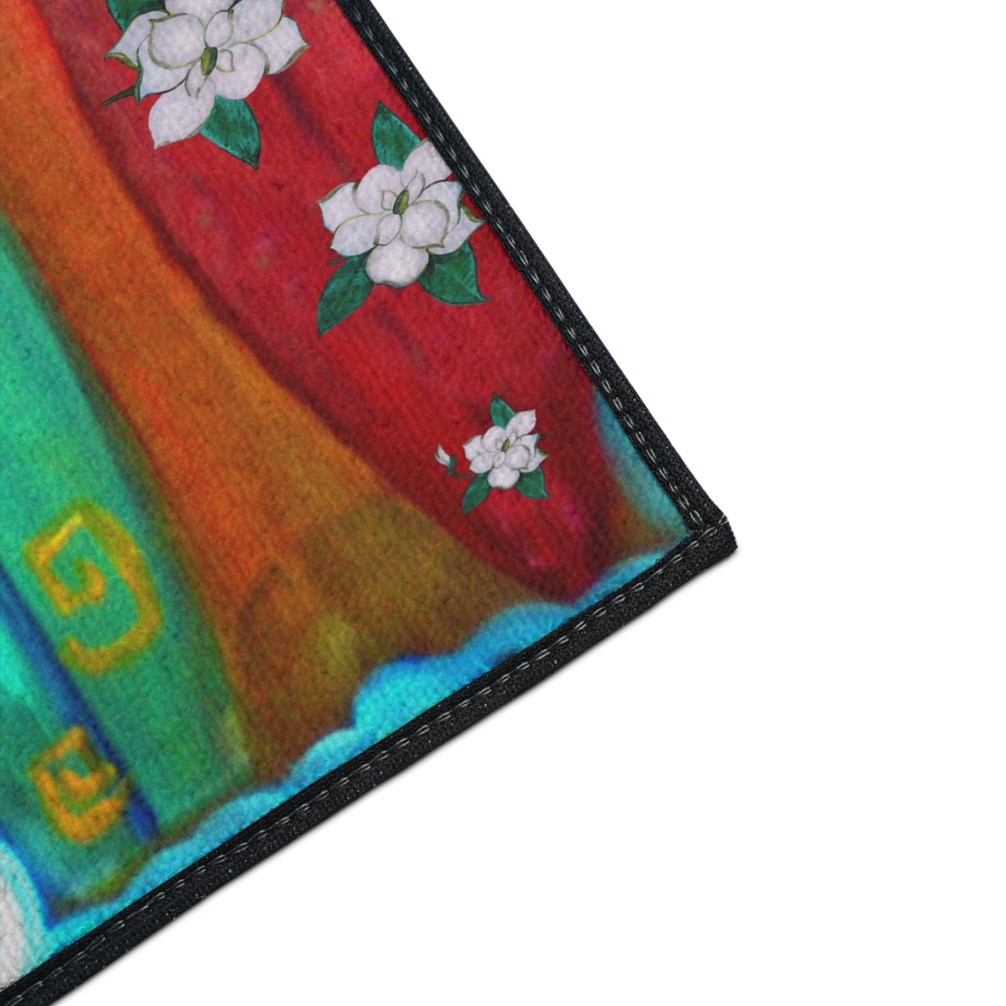 Surfboard Beach Floor Mat — Heavy Duty Tropical Welcome Mat