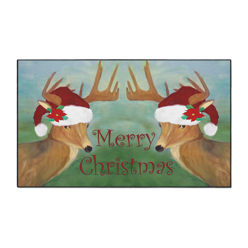 Christmas Deer Floor Mat — Merry Christmas Holiday Doormat