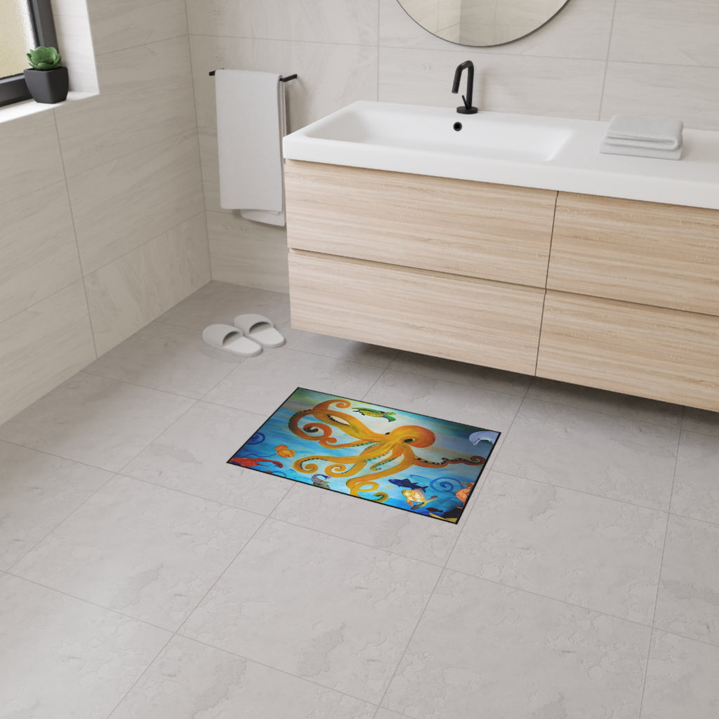 Octopus Ocean Floor Mat — Heavy Duty Waterproof Entry Rug