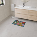 Floral Garden Heavy Duty Floor Mat — Colorful Sunflowers & Poppies Doormat