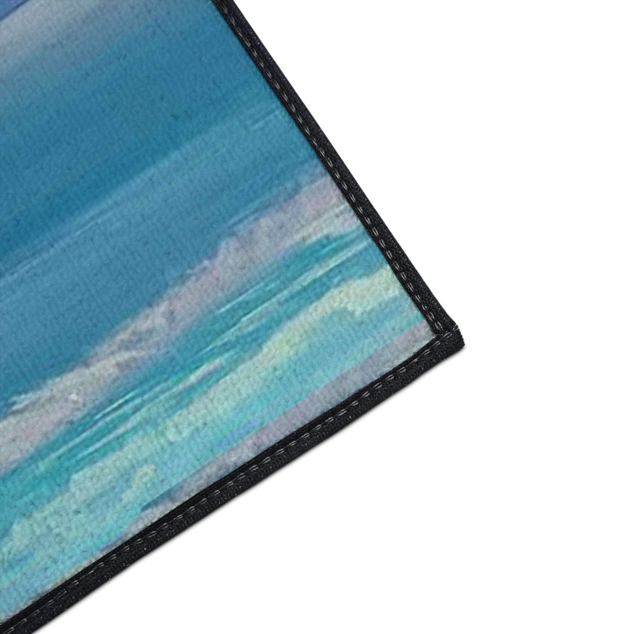 Nautical Sailboat Sea Floor Mat — Heavy-Duty Coastal Welcome Rug