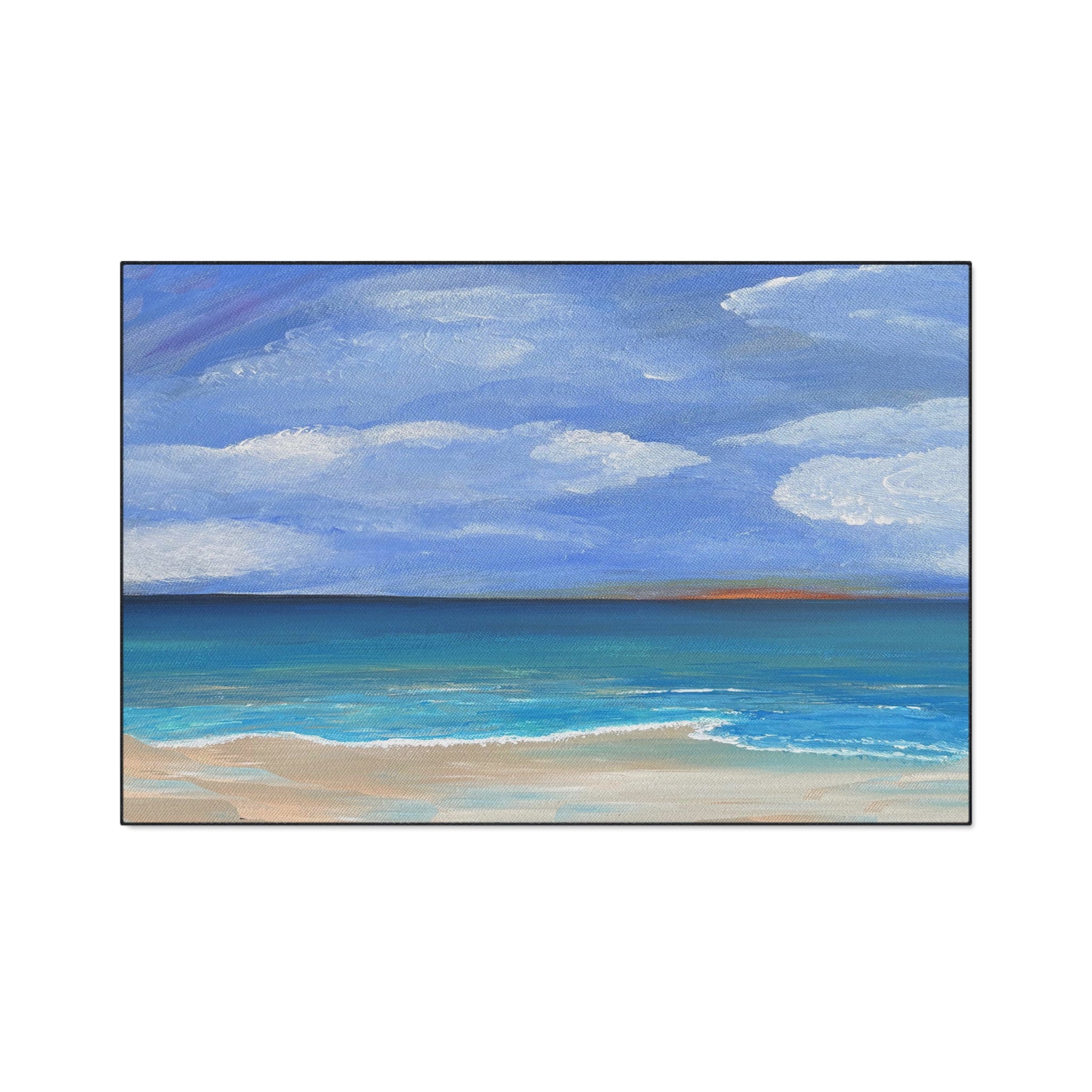 Coastal Calm Heavy-Duty Floor Mat — Ocean Beach Seascape Doormat