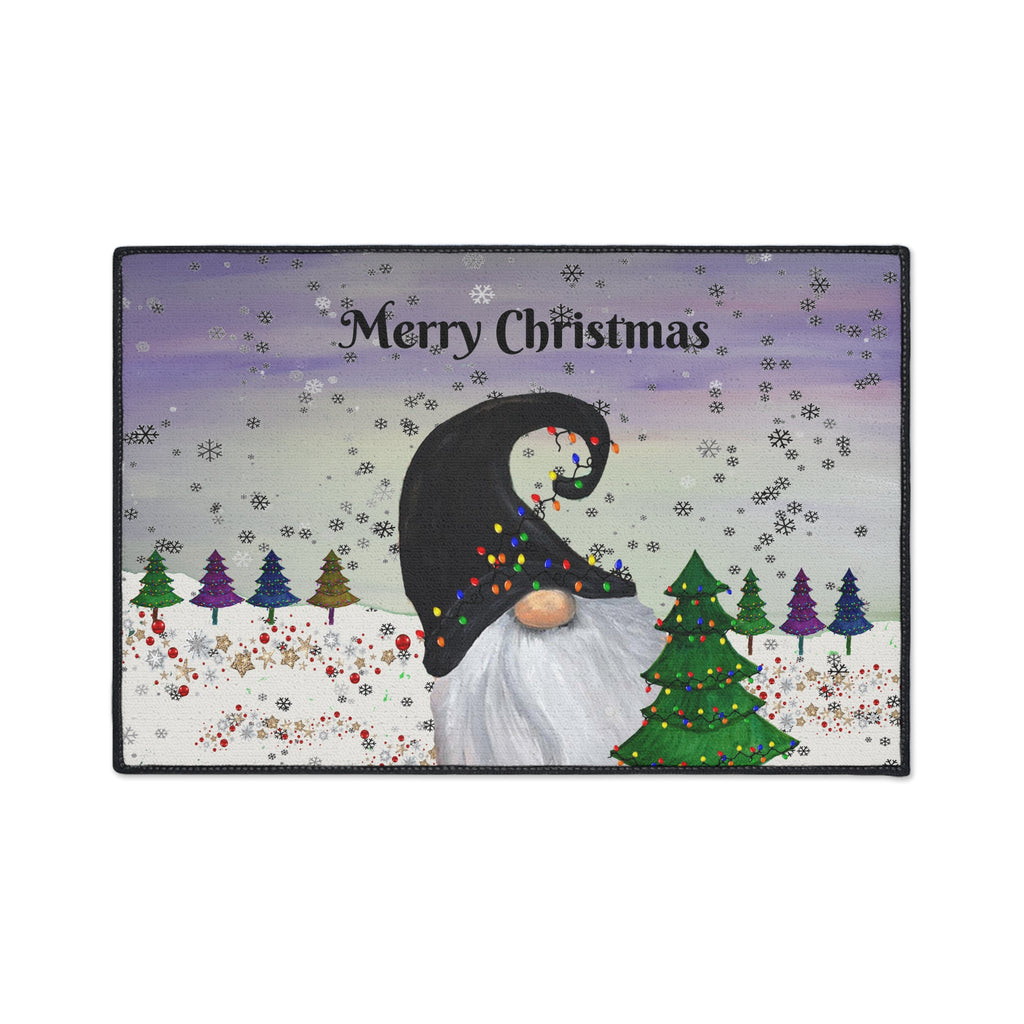 Christmas Gnome Floor Mat – Merry Christmas Holiday Doormat