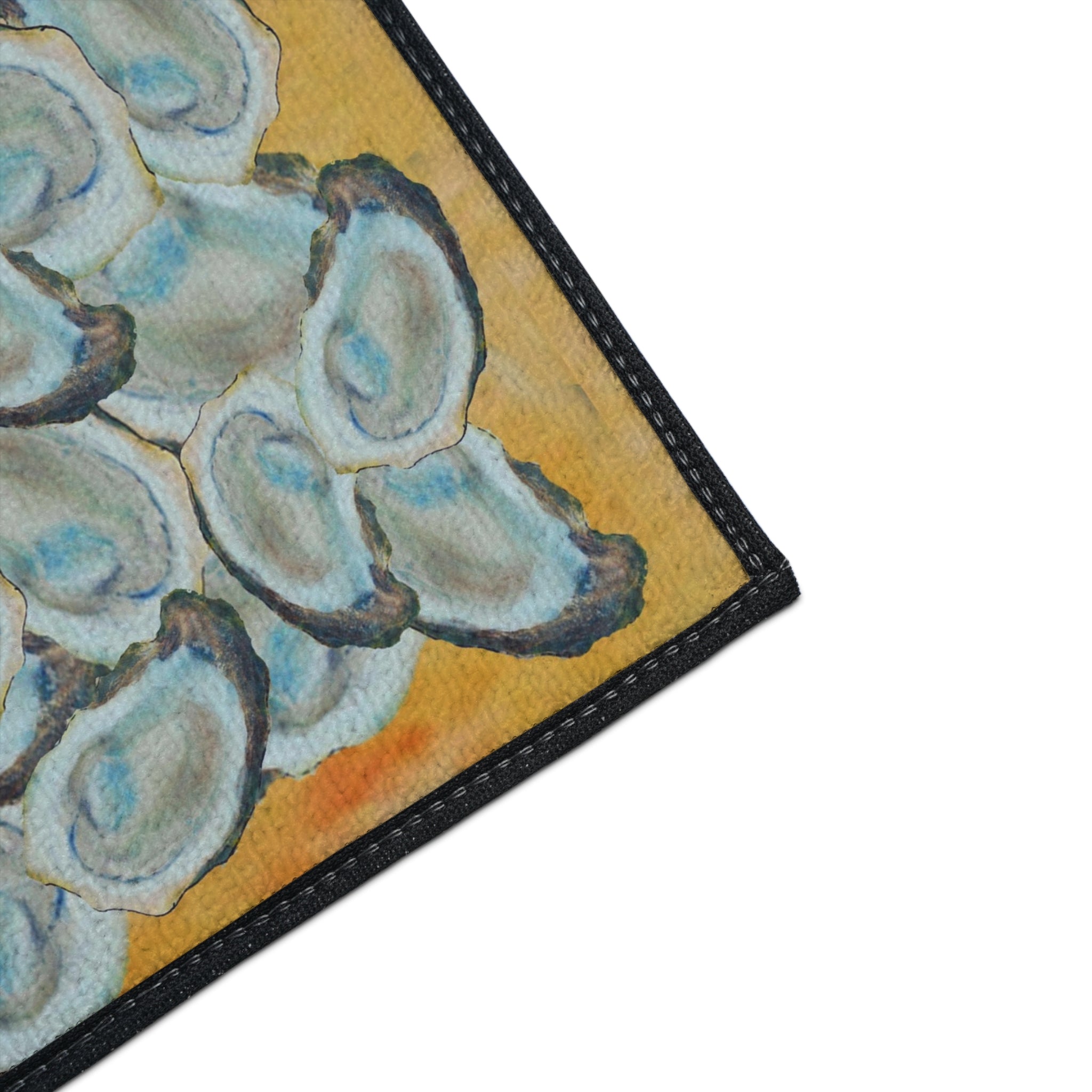 Oyster Shell Heavy-Duty Floor Mat — Coastal Seaside Entry Rug