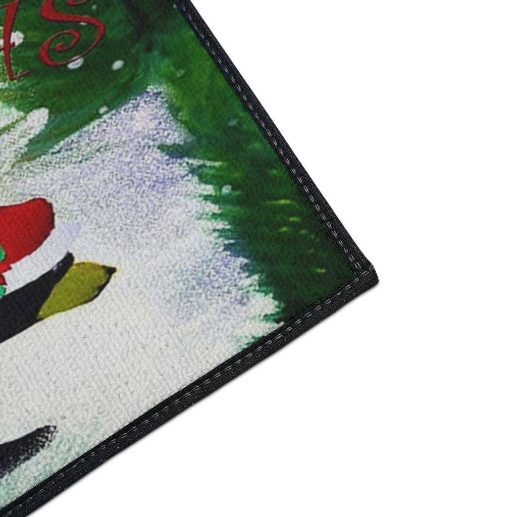 Bear-y Christmas Heavy Duty Floor Mat — Festive Bear Family Holiday Doormat