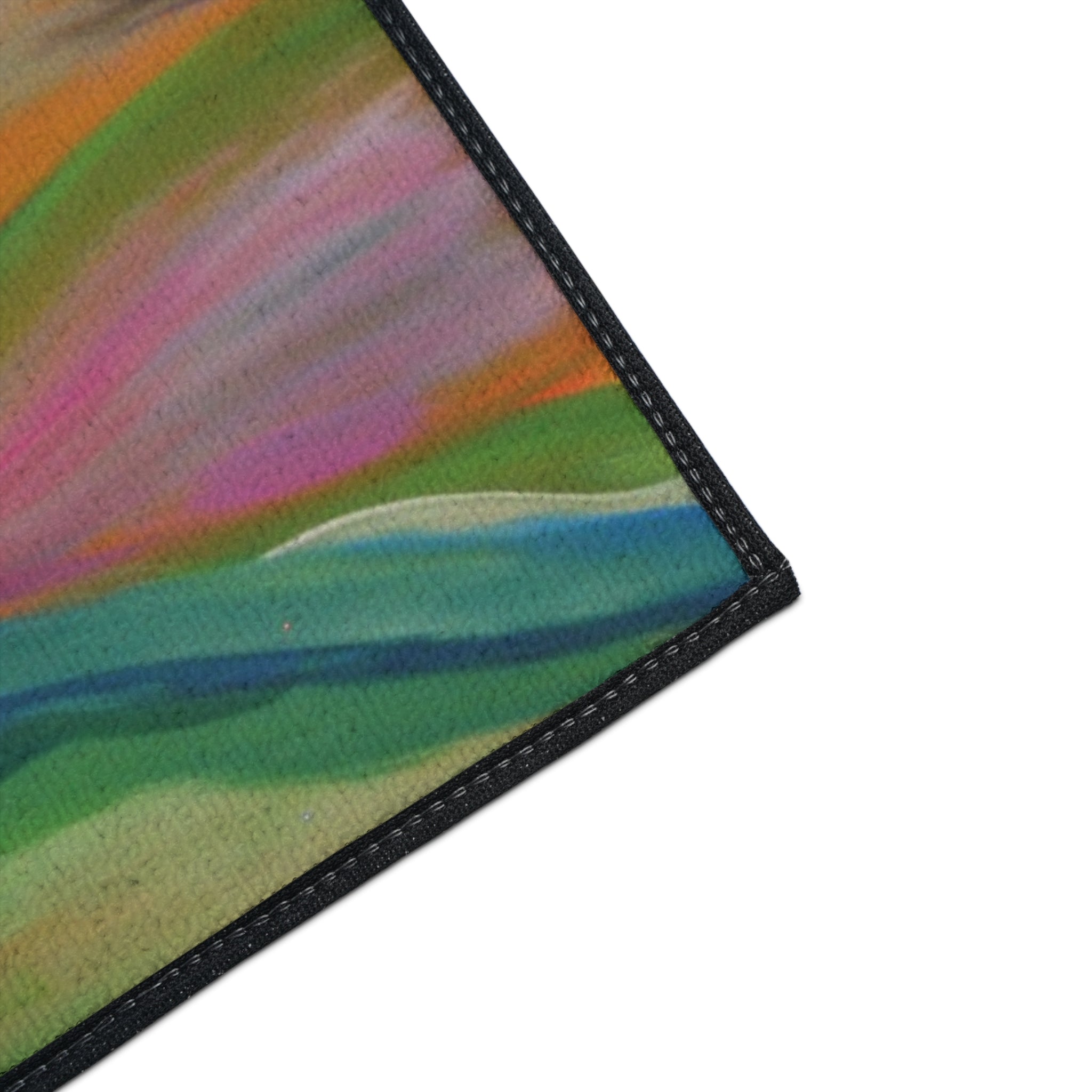Retro Colorful Tree Heavy-Duty Floor Mat — Vibrant Abstract Welcome Rug