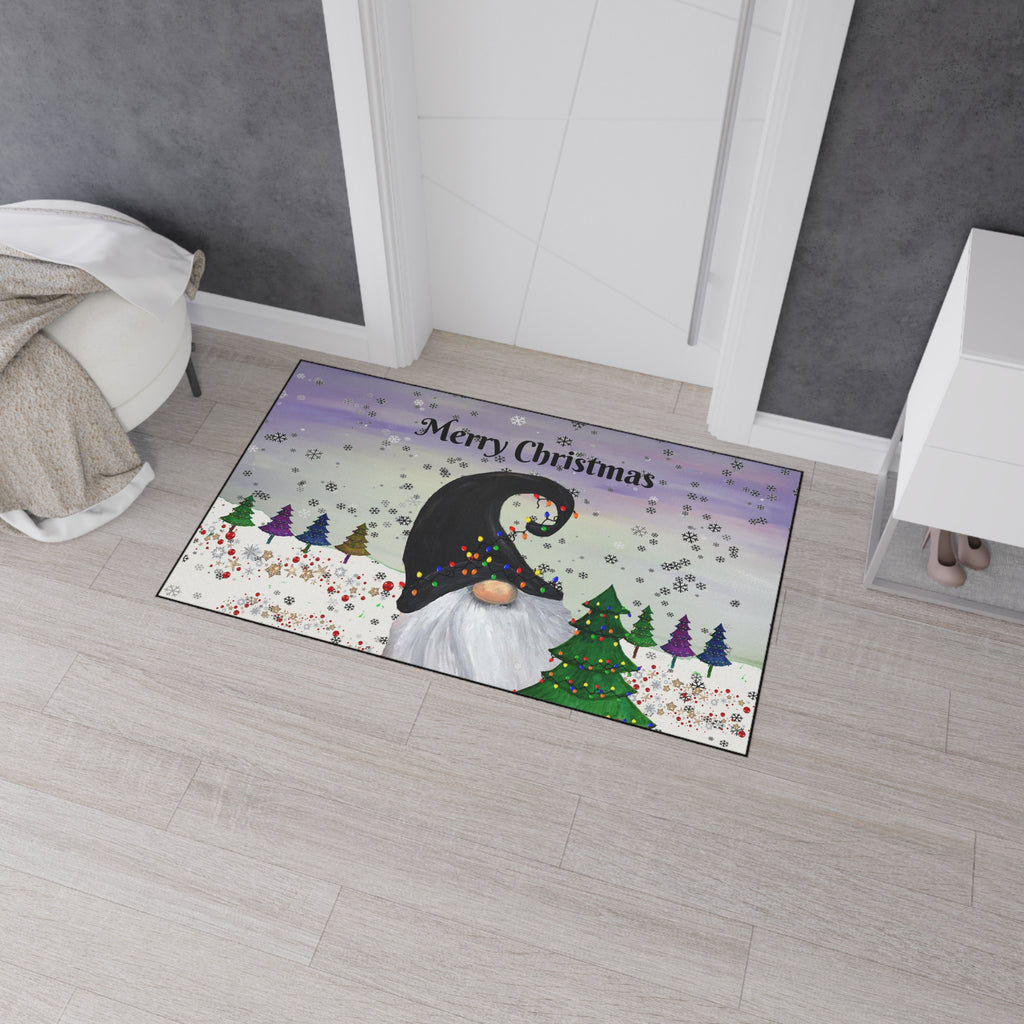 Christmas Gnome Floor Mat – Merry Christmas Holiday Doormat