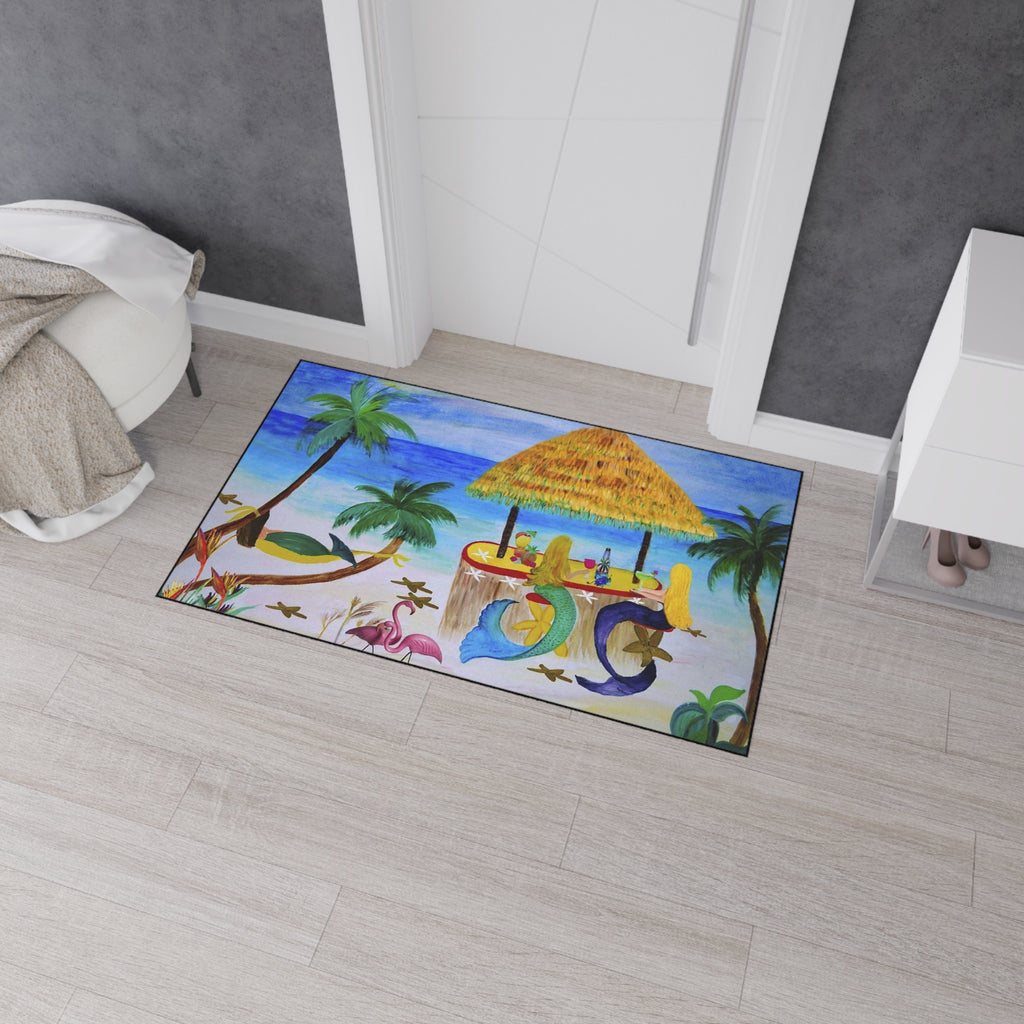 Tropical Mermaid Beach Mat — Heavy Duty Outdoor/Indoor Doormat