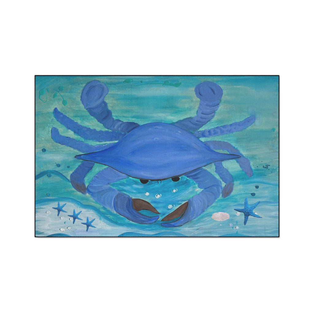 Blue Crab Beach Floor Mat – Coastal Ocean Decor Doormat